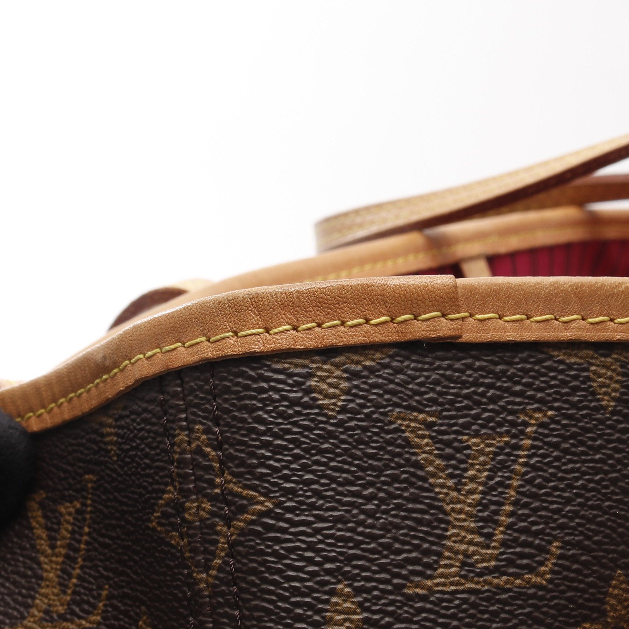 Louis Vuitton Louis Vuitton Neverfull Mm Monogram Pivoine Shoulder Bag Tote Leather Brown Size ONE SIZE - 7 Thumbnail