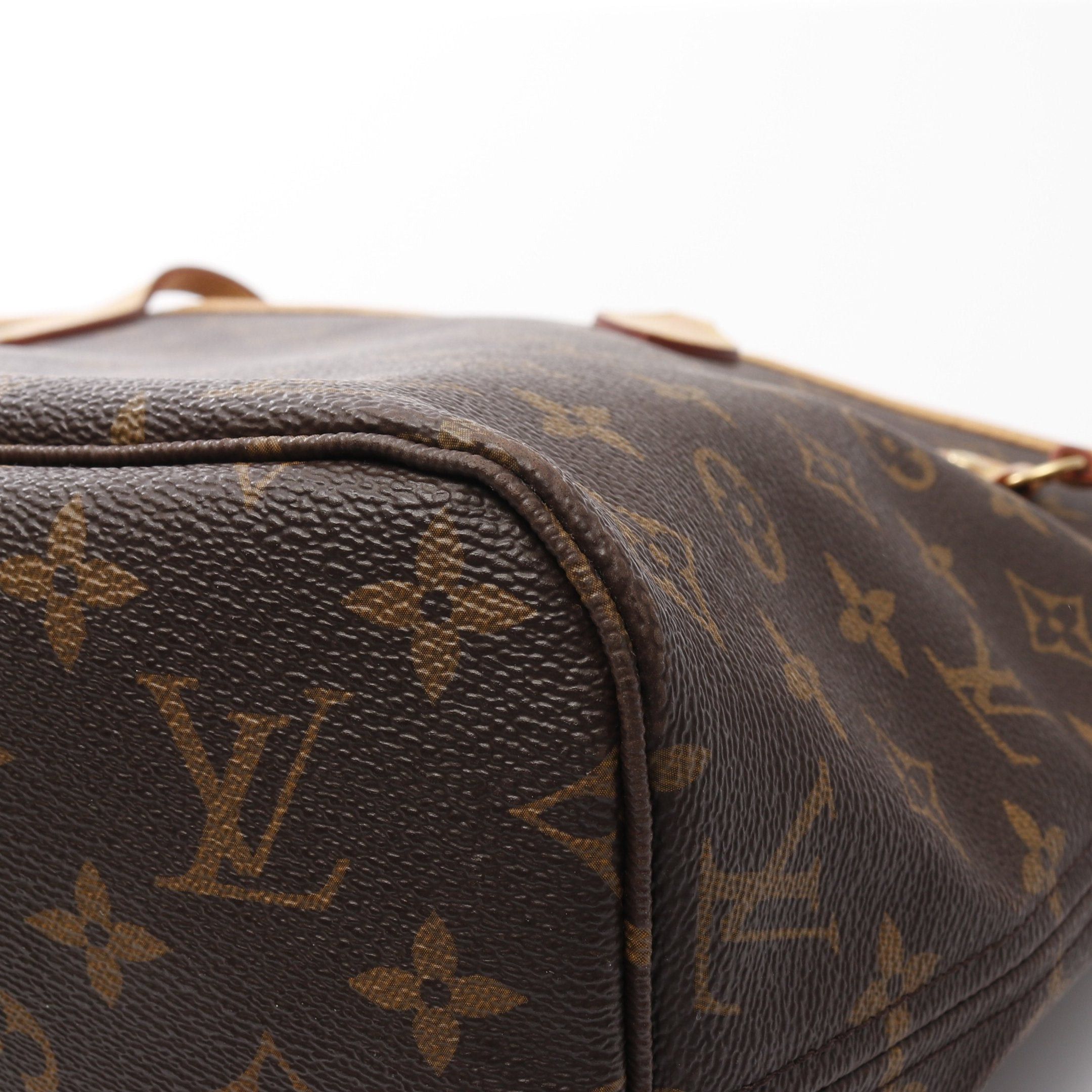 Louis Vuitton Louis Vuitton Neverfull Mm Monogram Pivoine Shoulder Bag Tote Leather Brown Size ONE SIZE - 8 Thumbnail