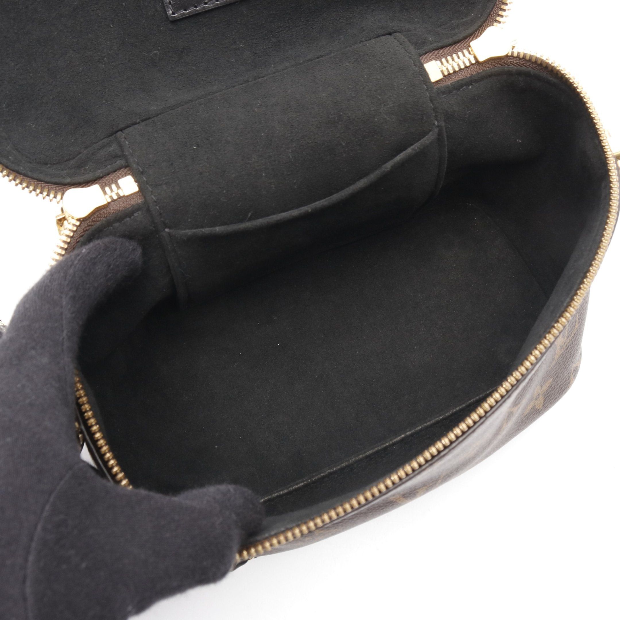 Louis Vuitton Louis Vuitton Vanity Nv Pm Monogram Reverse Handbag Bag Leather Brown Black Size ONE SIZE - 3 Thumbnail