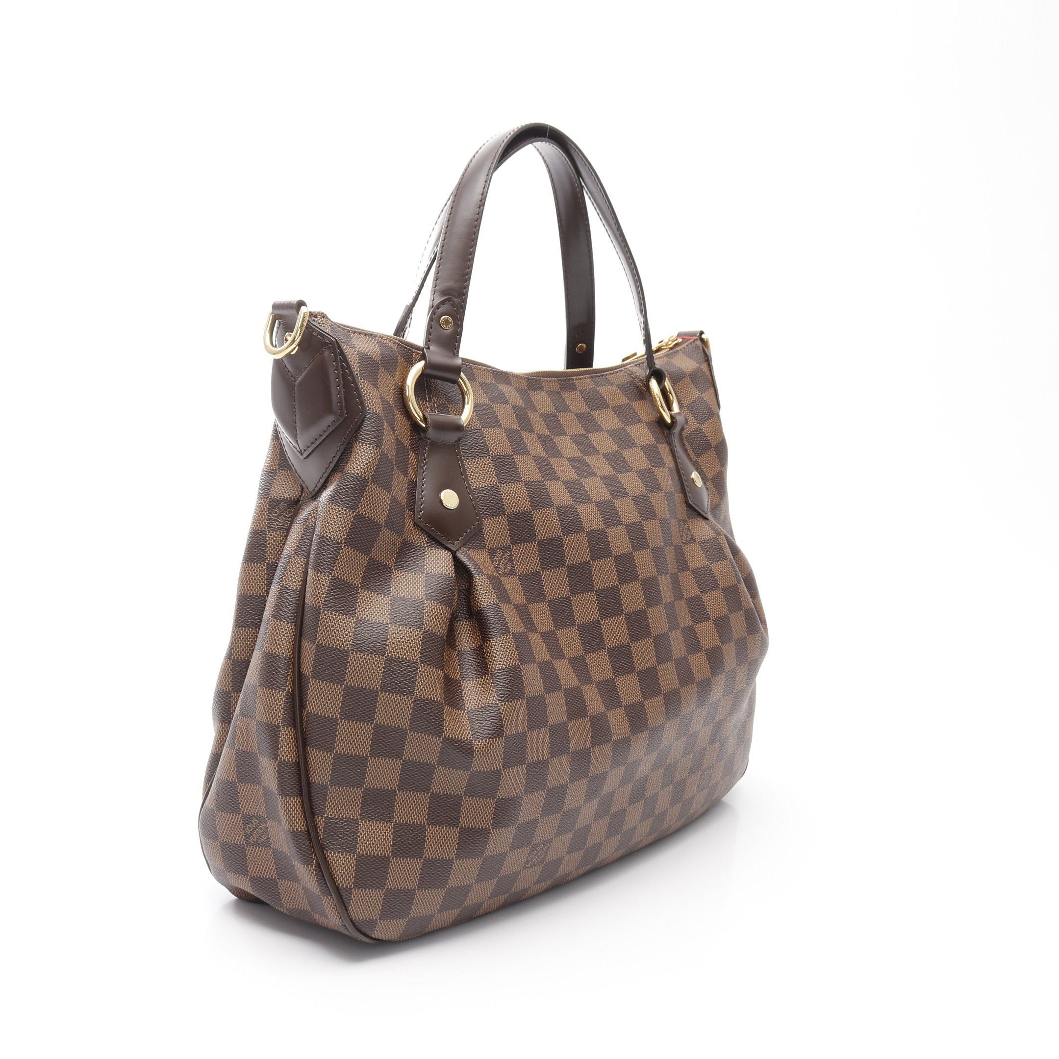 Louis Vuitton Louis Vuitton Evora Mm Damier Ebene Handbag Leather Brown Size ONE SIZE - 2 Thumbnail