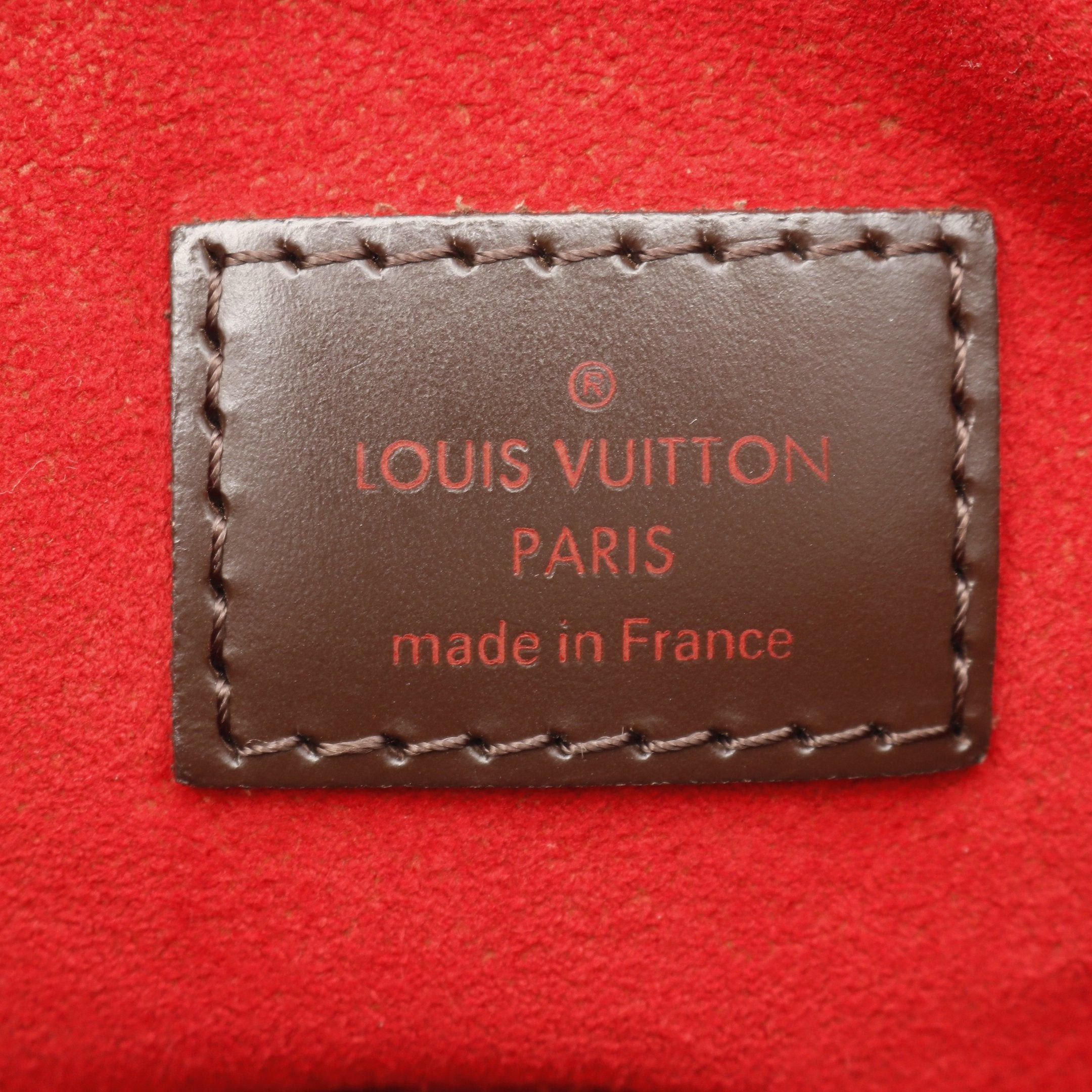 Louis Vuitton Louis Vuitton Evora Mm Damier Ebene Handbag Leather Brown Size ONE SIZE - 4 Thumbnail