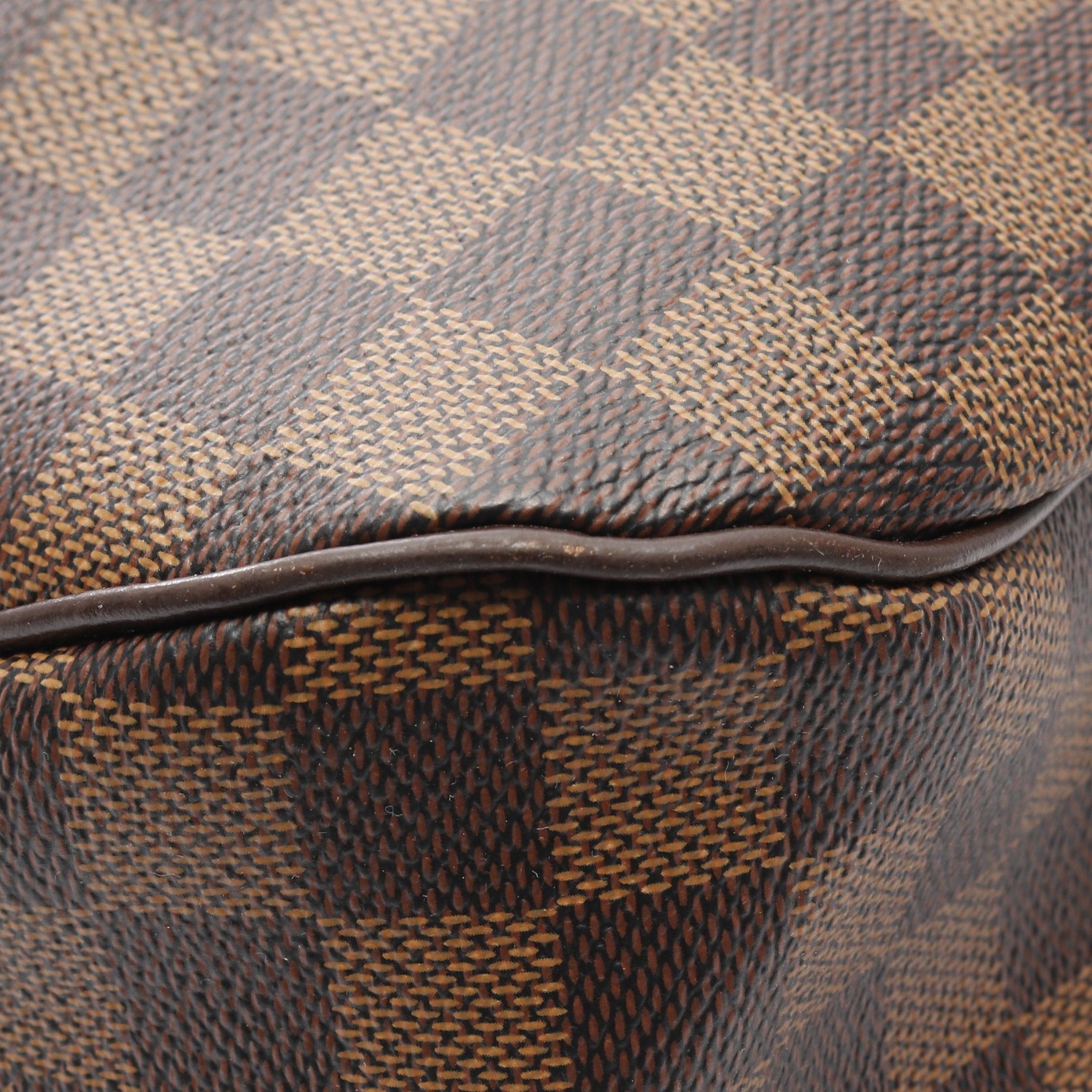 Louis Vuitton Louis Vuitton Evora Mm Damier Ebene Handbag Leather Brown Size ONE SIZE - 9 Thumbnail