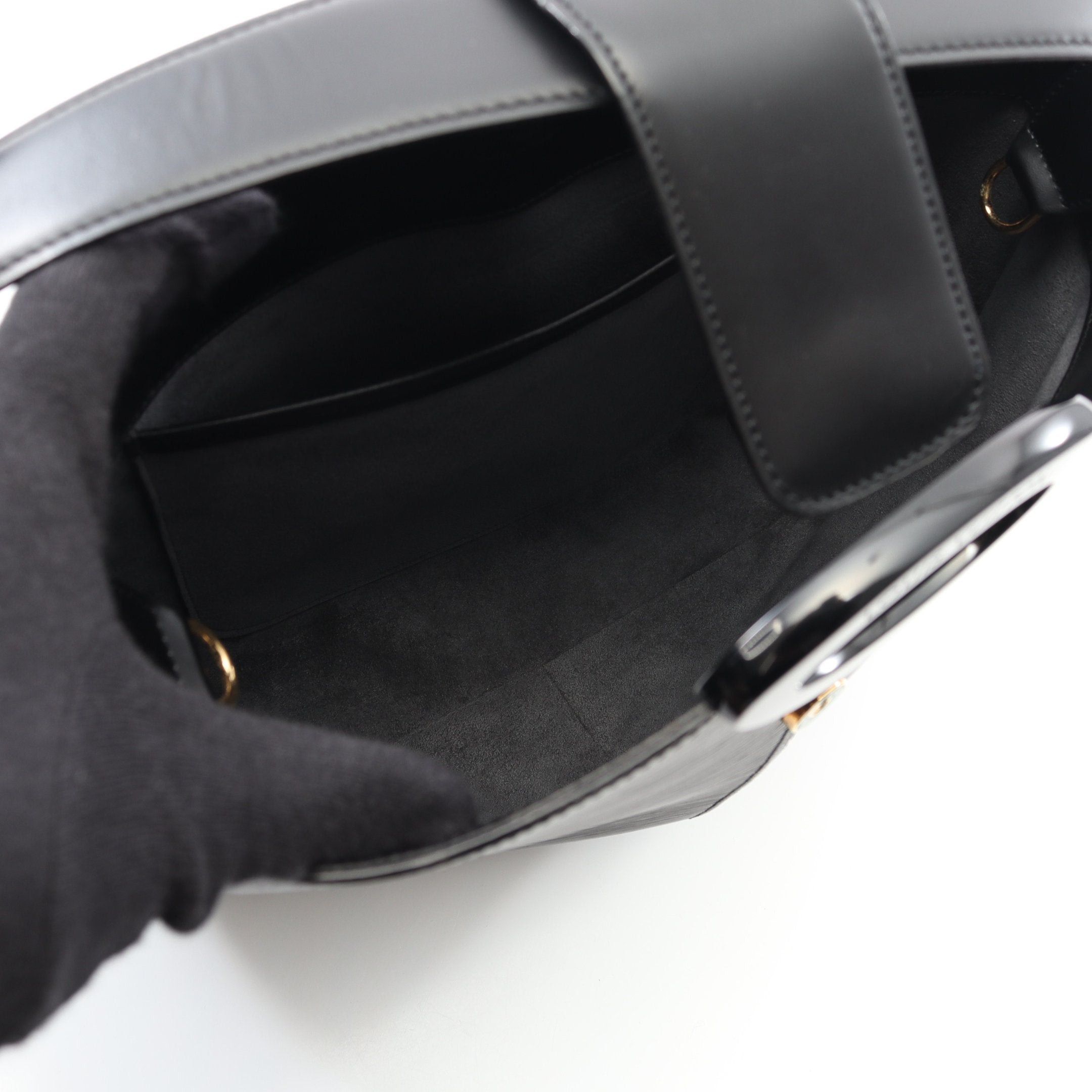 Louis Vuitton Louis Vuitton Revli Epi Noir Shoulder Bag Leather Black Size ONE SIZE - 3 Thumbnail