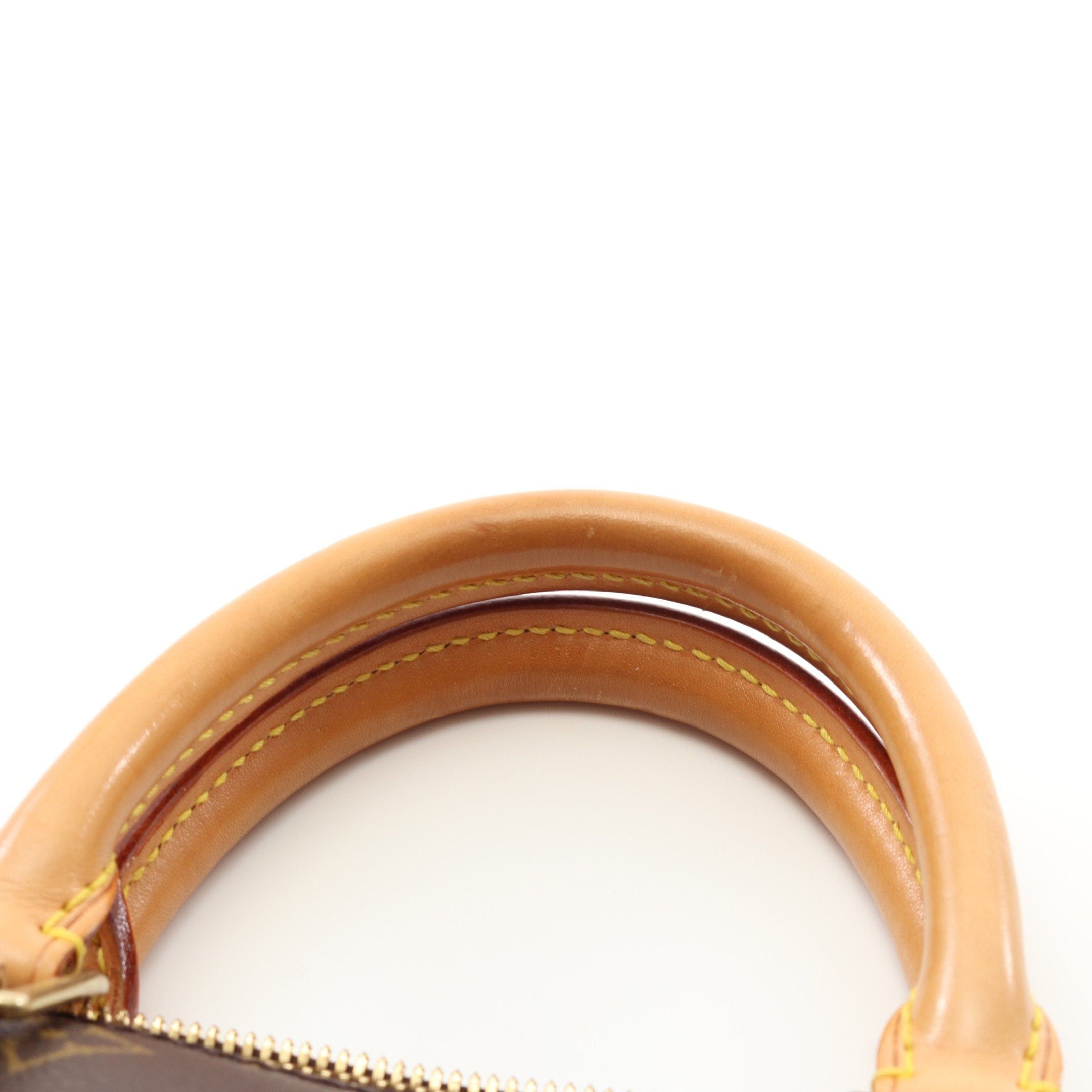 Louis Vuitton Louis Vuitton Alma Pm Monogram Handbag Leather Brown Size ONE SIZE - 8 Thumbnail