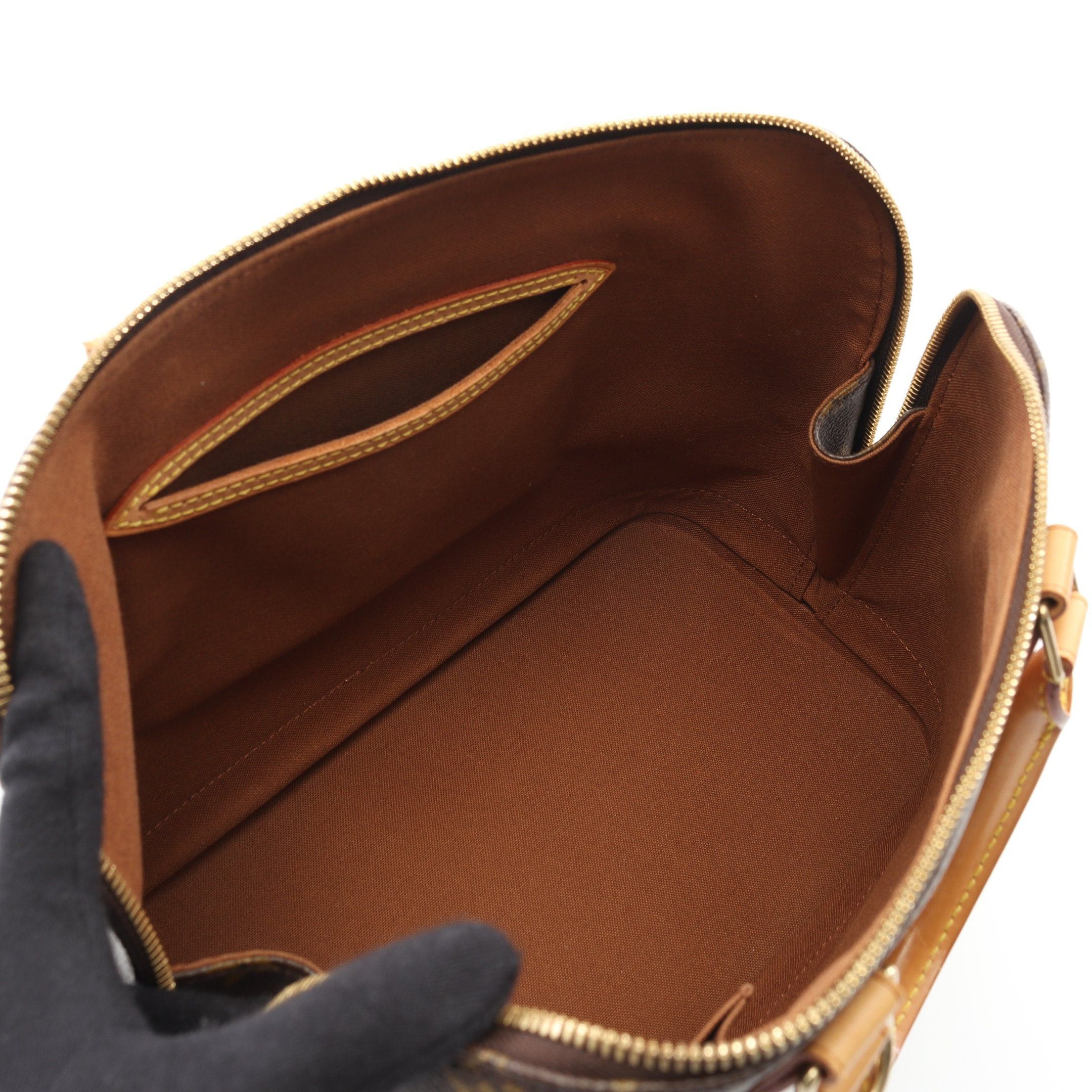 Louis Vuitton Louis Vuitton Alma Pm Monogram Handbag Leather Brown Size ONE SIZE - 3 Thumbnail