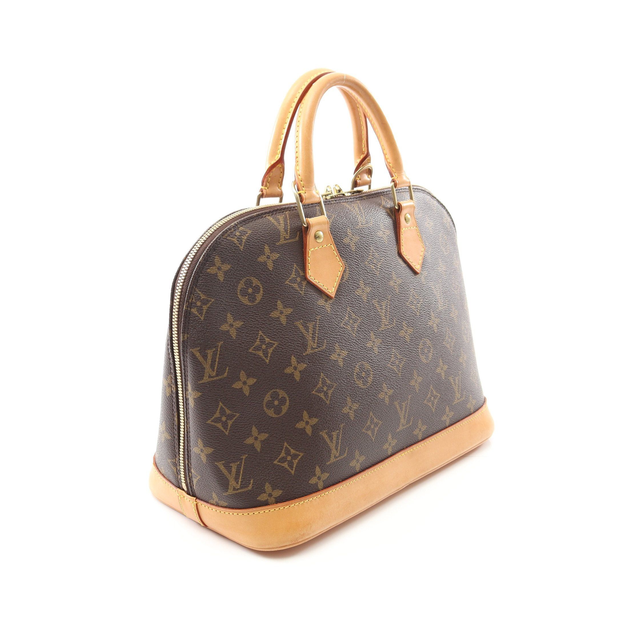Louis Vuitton Louis Vuitton Alma Pm Monogram Handbag Leather Brown Size ONE SIZE - 2 Thumbnail