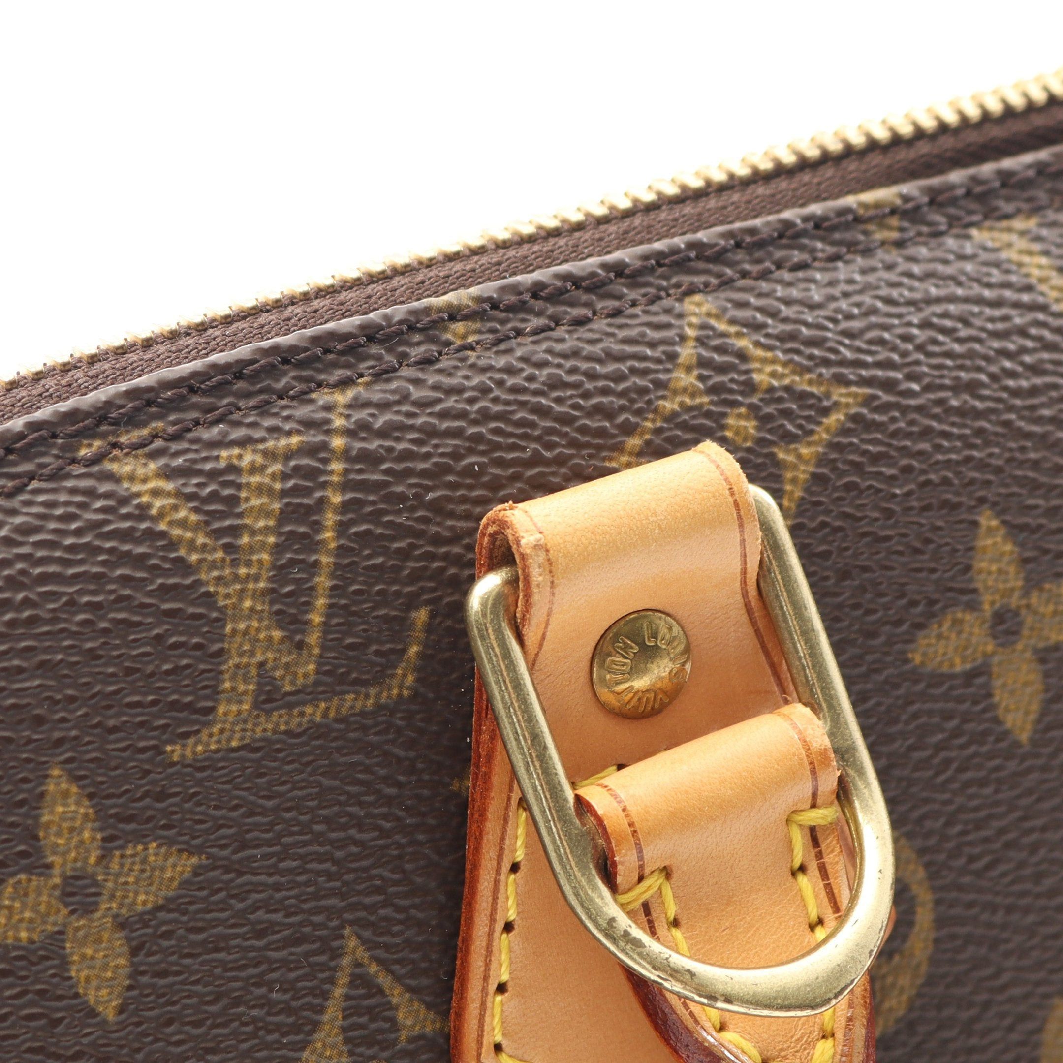 Louis Vuitton Louis Vuitton Alma Pm Monogram Handbag Leather Brown Size ONE SIZE - 9 Thumbnail