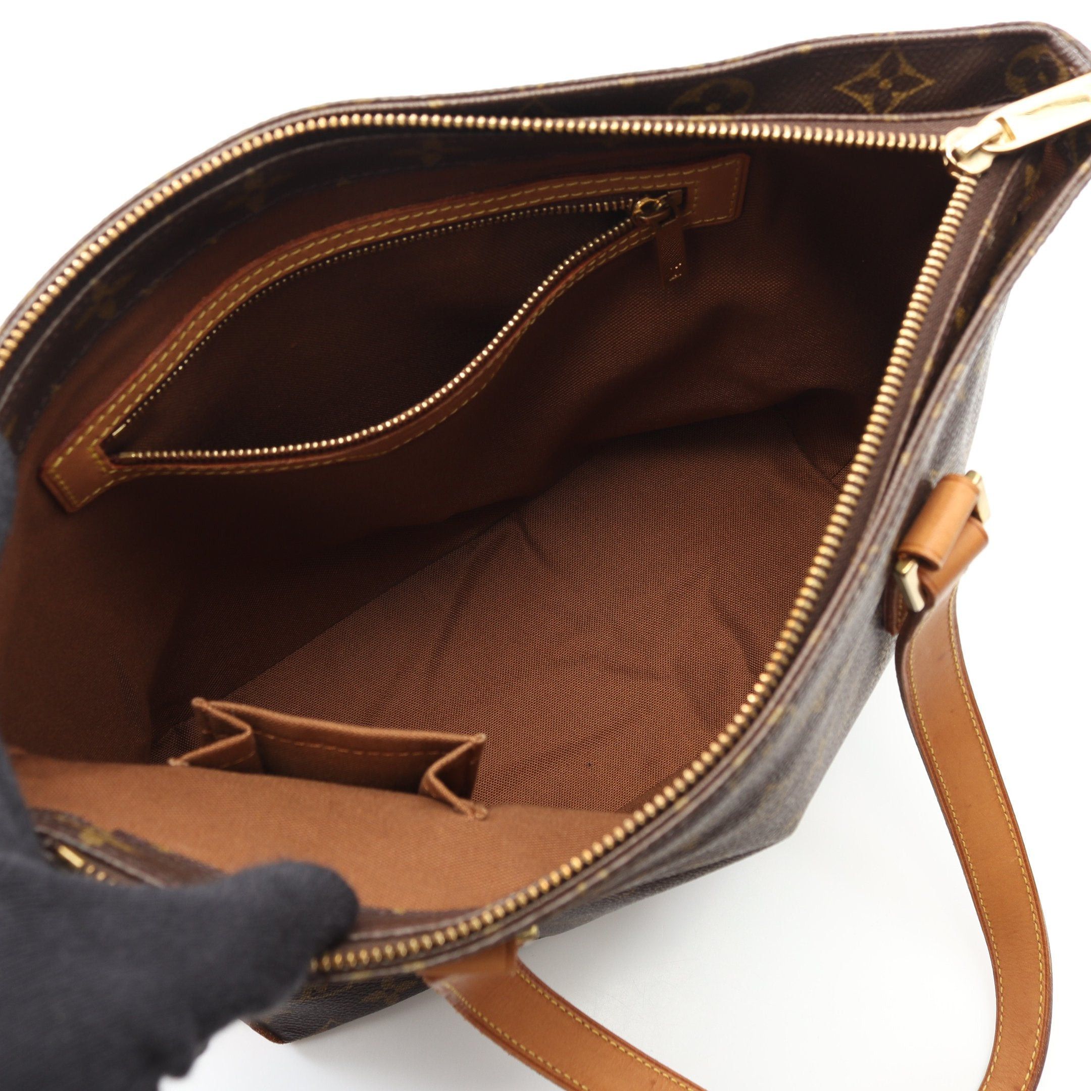 Louis Vuitton Louis Vuitton Cabas Piano Monogram Shoulder Bag Leather Brown Size ONE SIZE - 3 Thumbnail