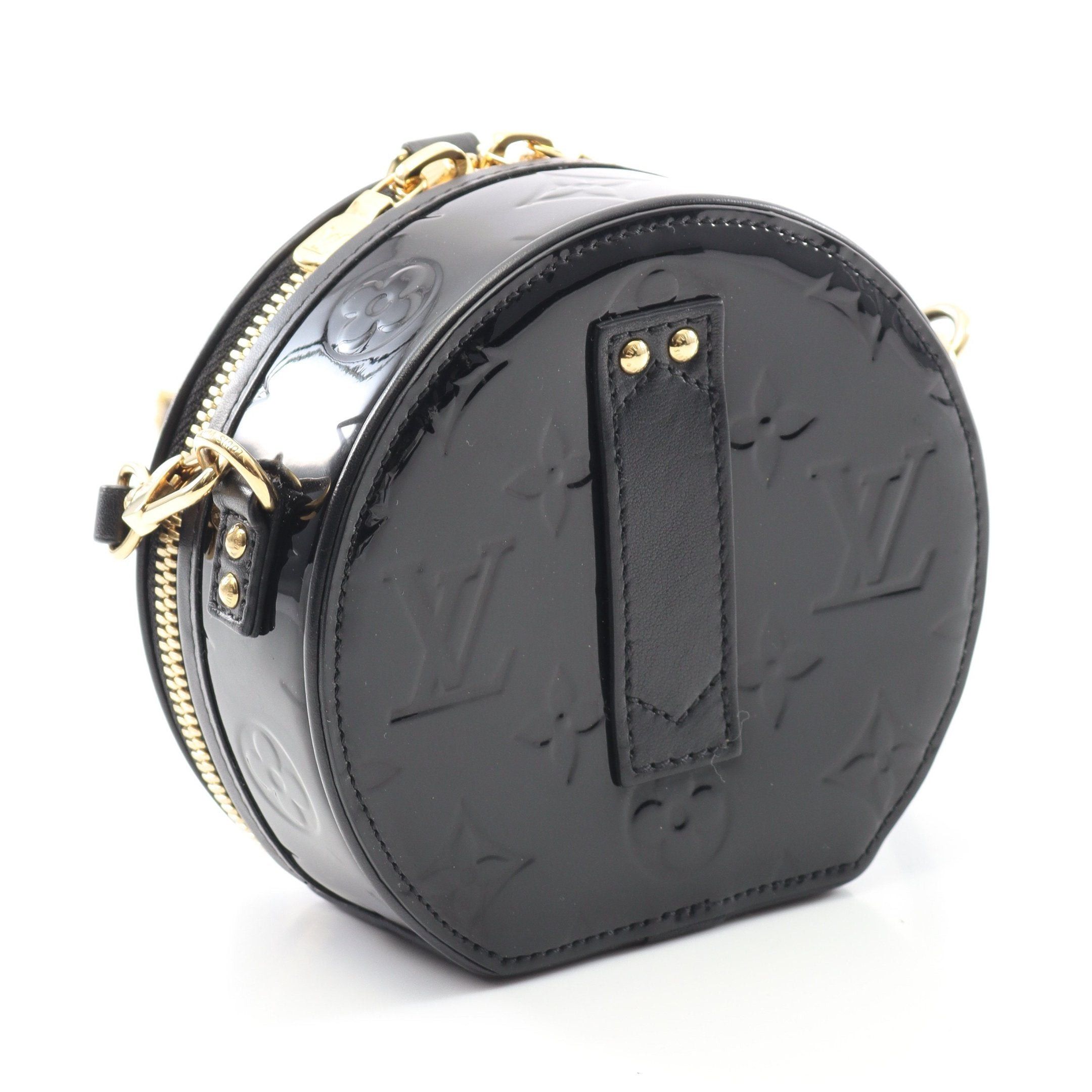 Louis Vuitton Louis Vuitton Mini Boatt Chapeau Monogram Vernis Shoulder Bag Leather Black Size ONE SIZE - 2 Thumbnail