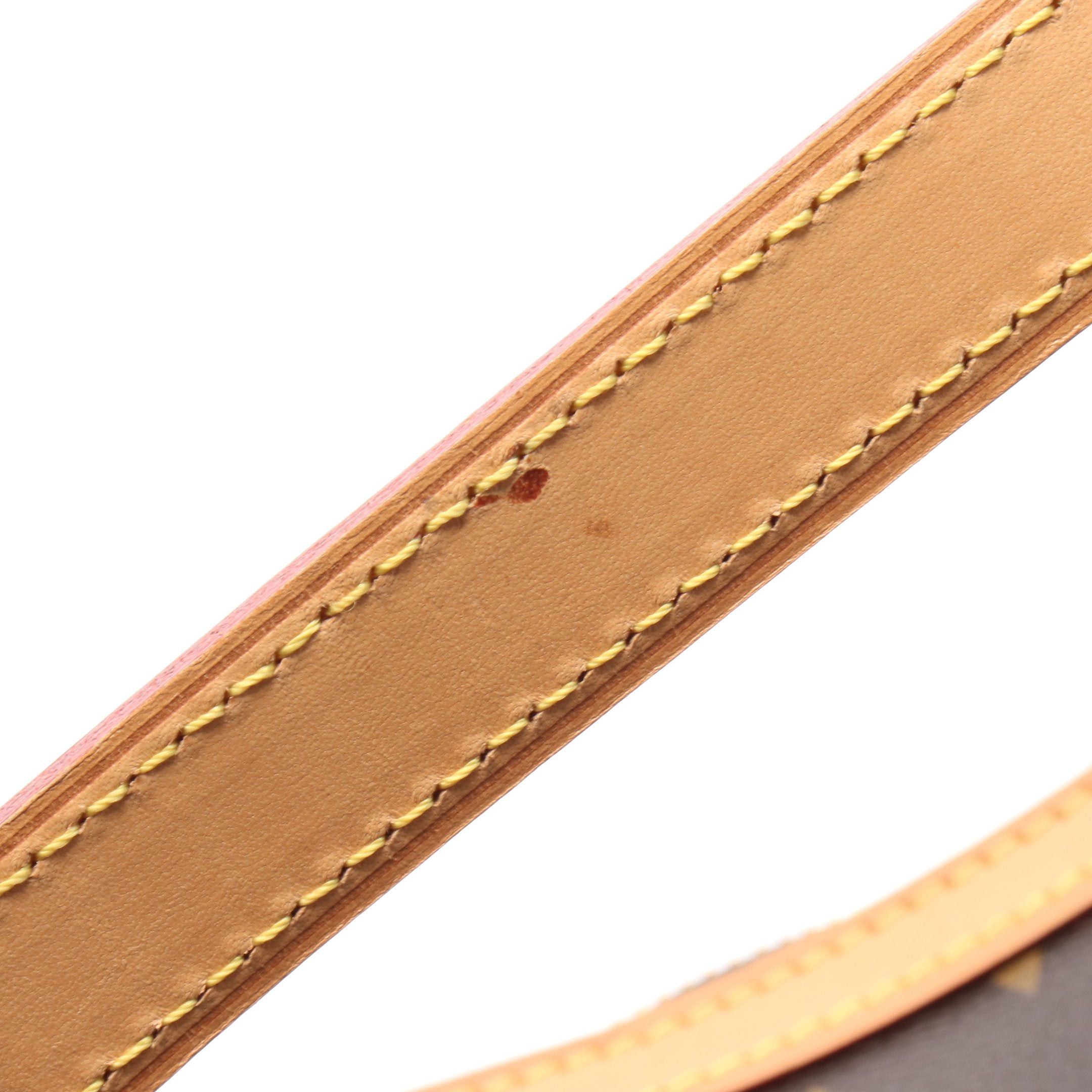 Louis Vuitton Louis Vuitton Odeon Mm Monogram Shoulder Bag Leather Brown Size ONE SIZE - 9 Thumbnail