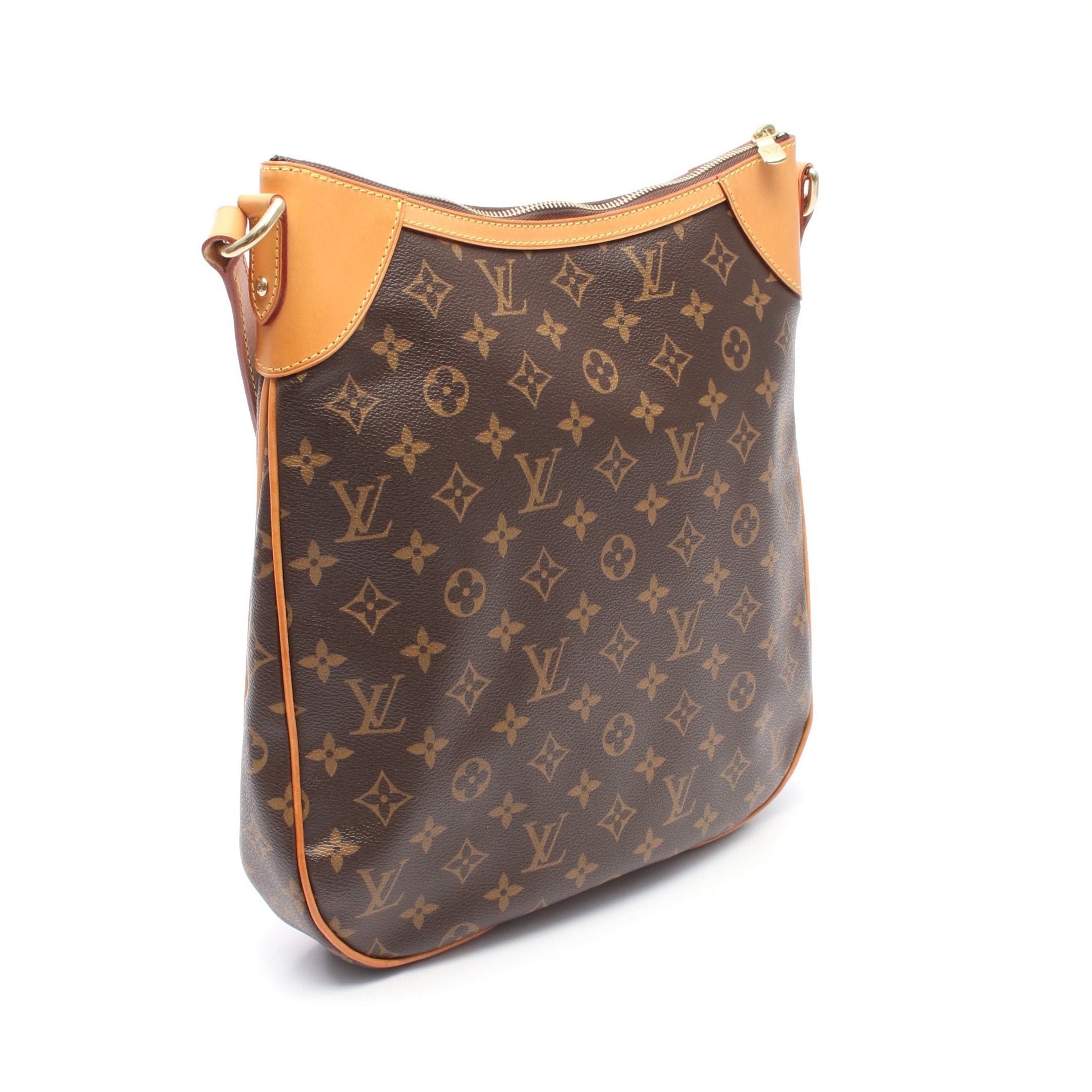 Louis Vuitton Louis Vuitton Odeon Mm Monogram Shoulder Bag Leather Brown Size ONE SIZE - 2 Thumbnail