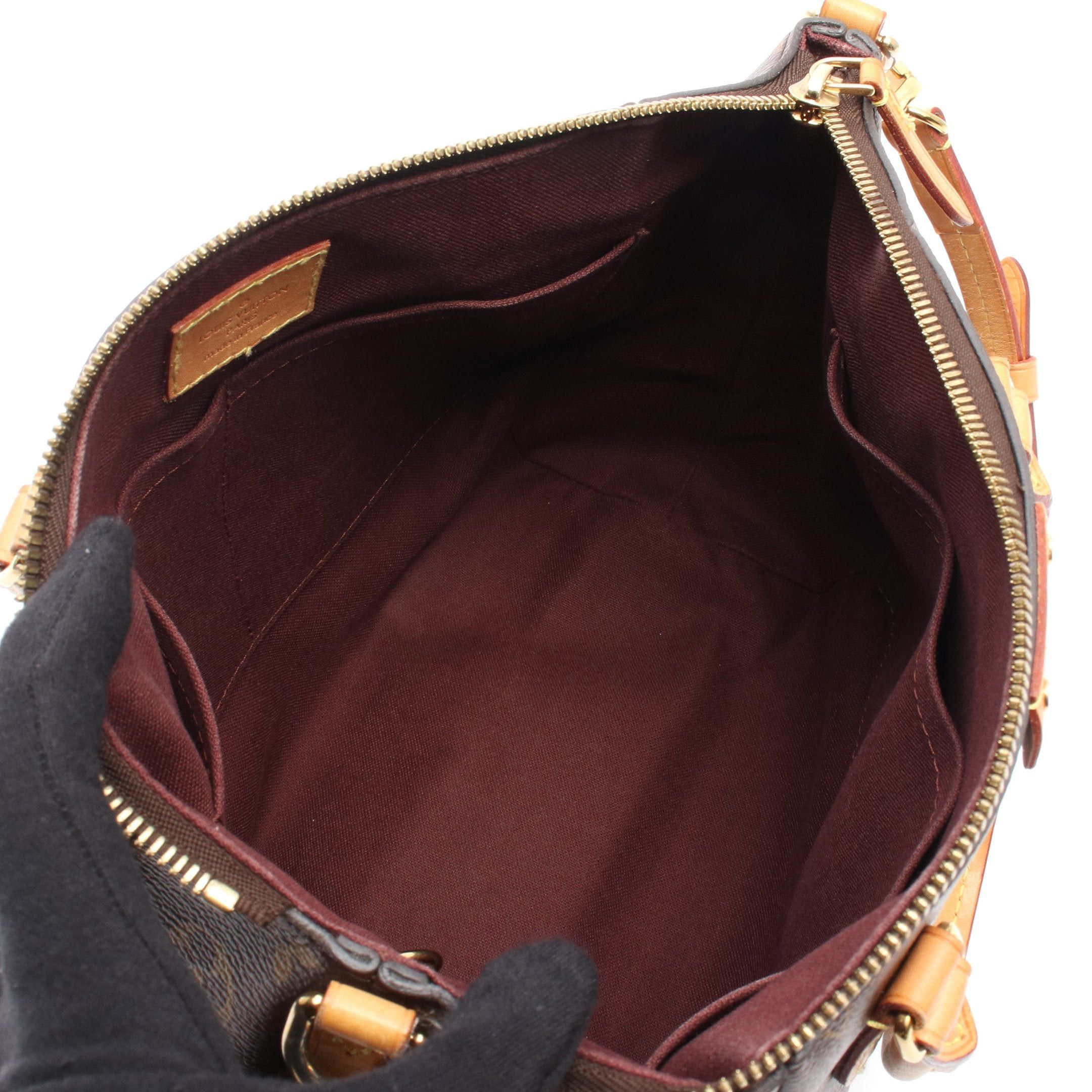 Louis Vuitton Louis Vuitton Turen Pm Monogram Handbag Leather Brown Size ONE SIZE - 3 Thumbnail
