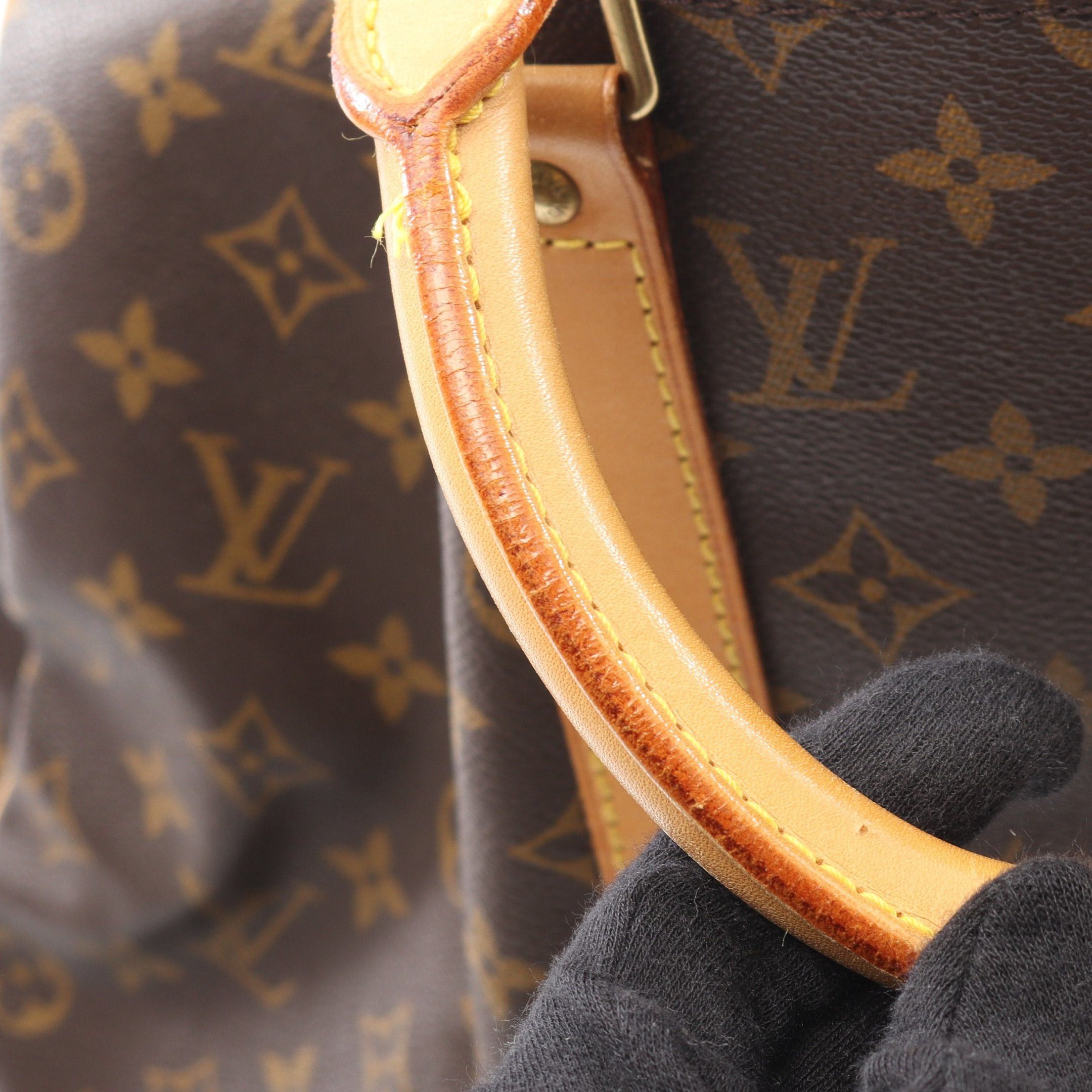 Louis Vuitton Louis Vuitton Keepall 50 Monogram Boston Bag Leather Brown Size ONE SIZE - 8 Thumbnail