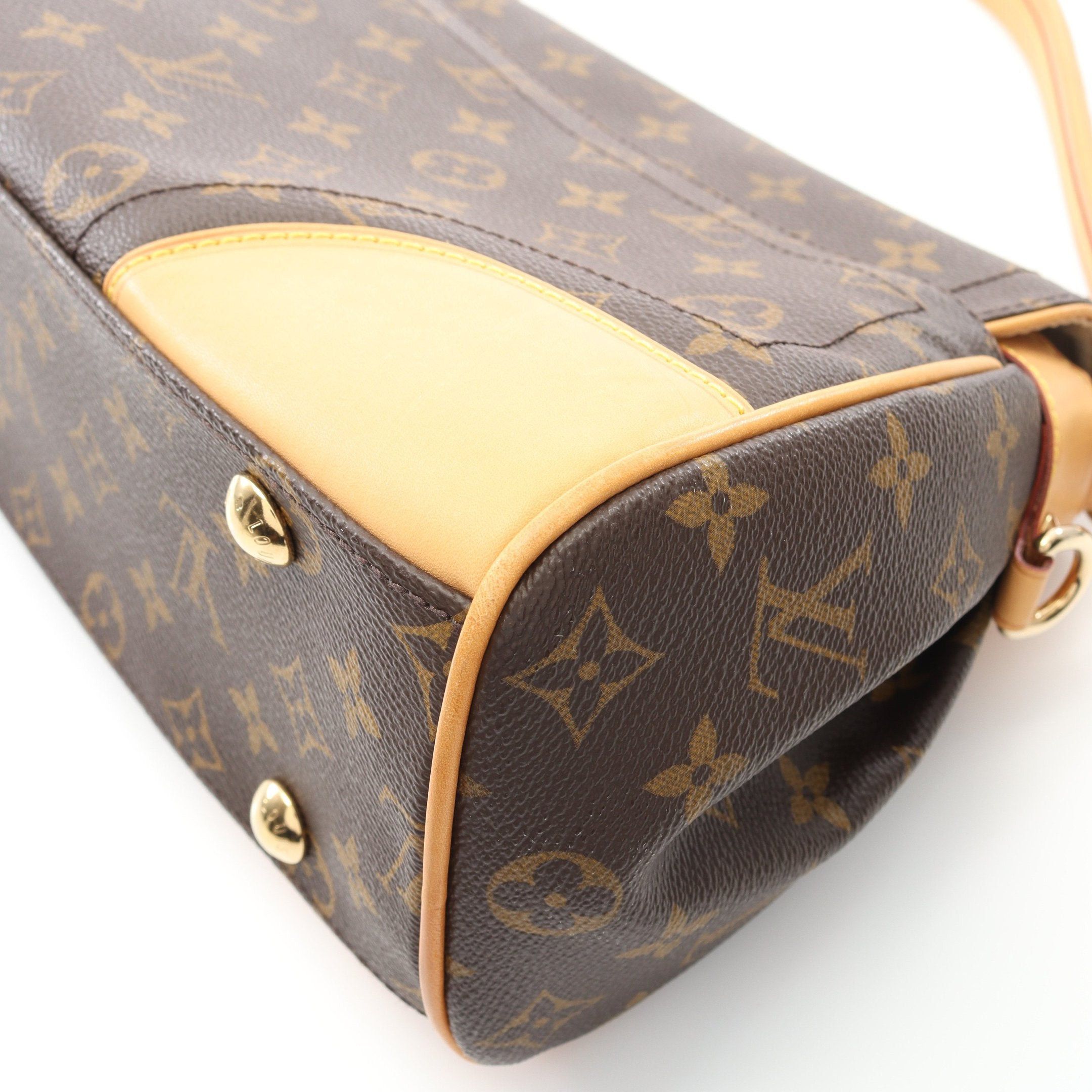 Louis Vuitton Louis Vuitton Beverly Mm Monogram Shoulder Bag Leather Brown Size ONE SIZE - 8 Thumbnail