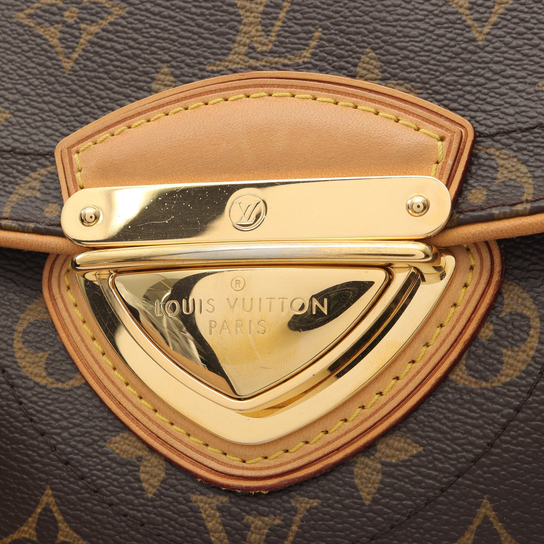 Louis Vuitton Louis Vuitton Beverly Mm Monogram Shoulder Bag Leather Brown Size ONE SIZE - 9 Thumbnail