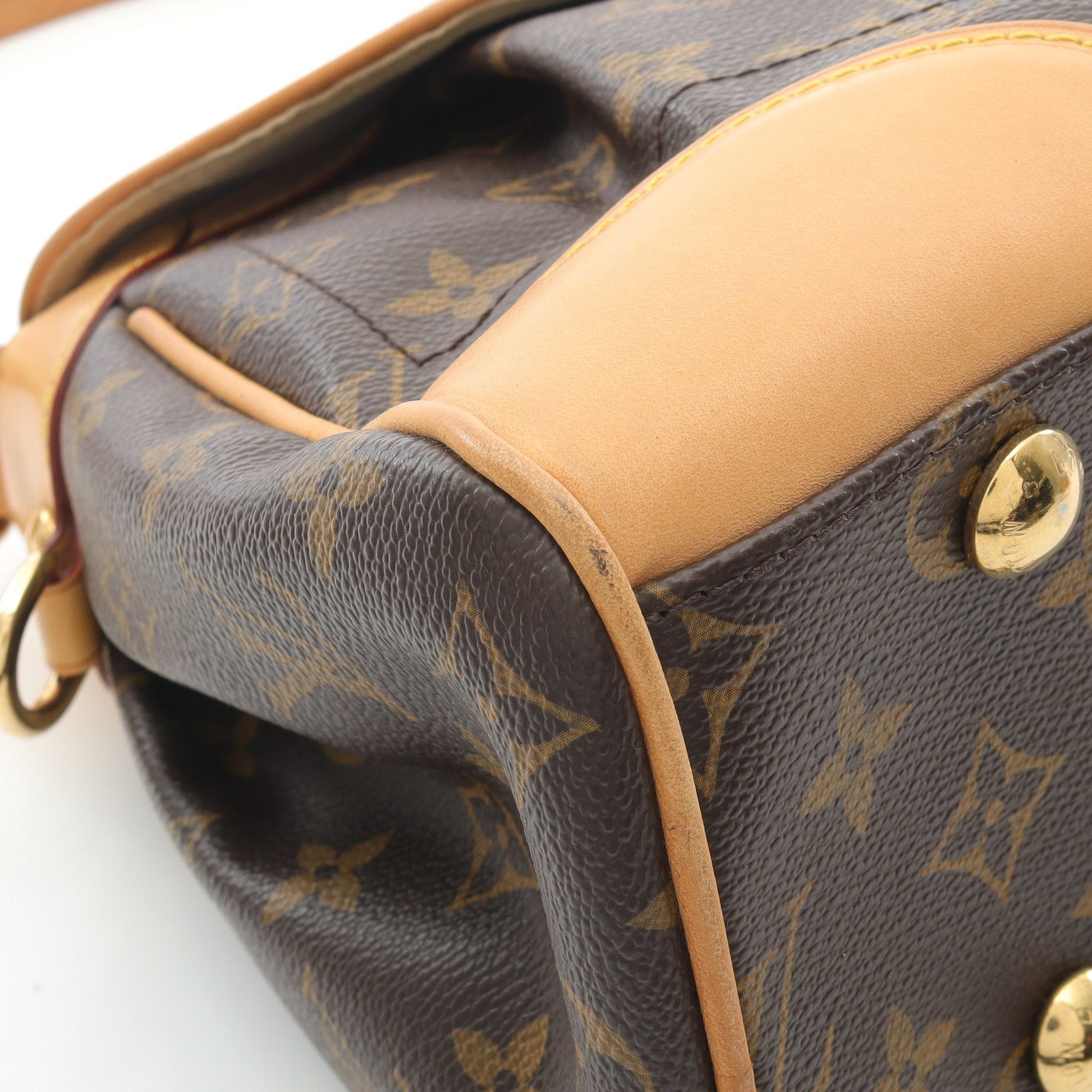 Louis Vuitton Louis Vuitton Beverly Mm Monogram Shoulder Bag Leather Brown Size ONE SIZE - 7 Thumbnail