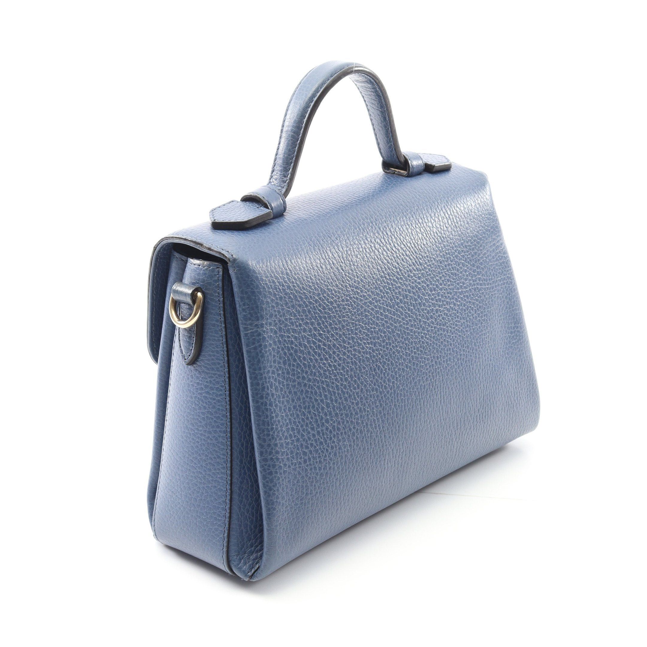 Gucci Gucci Interlocking G Handbag Leather Blue Size ONE SIZE - 2 Thumbnail