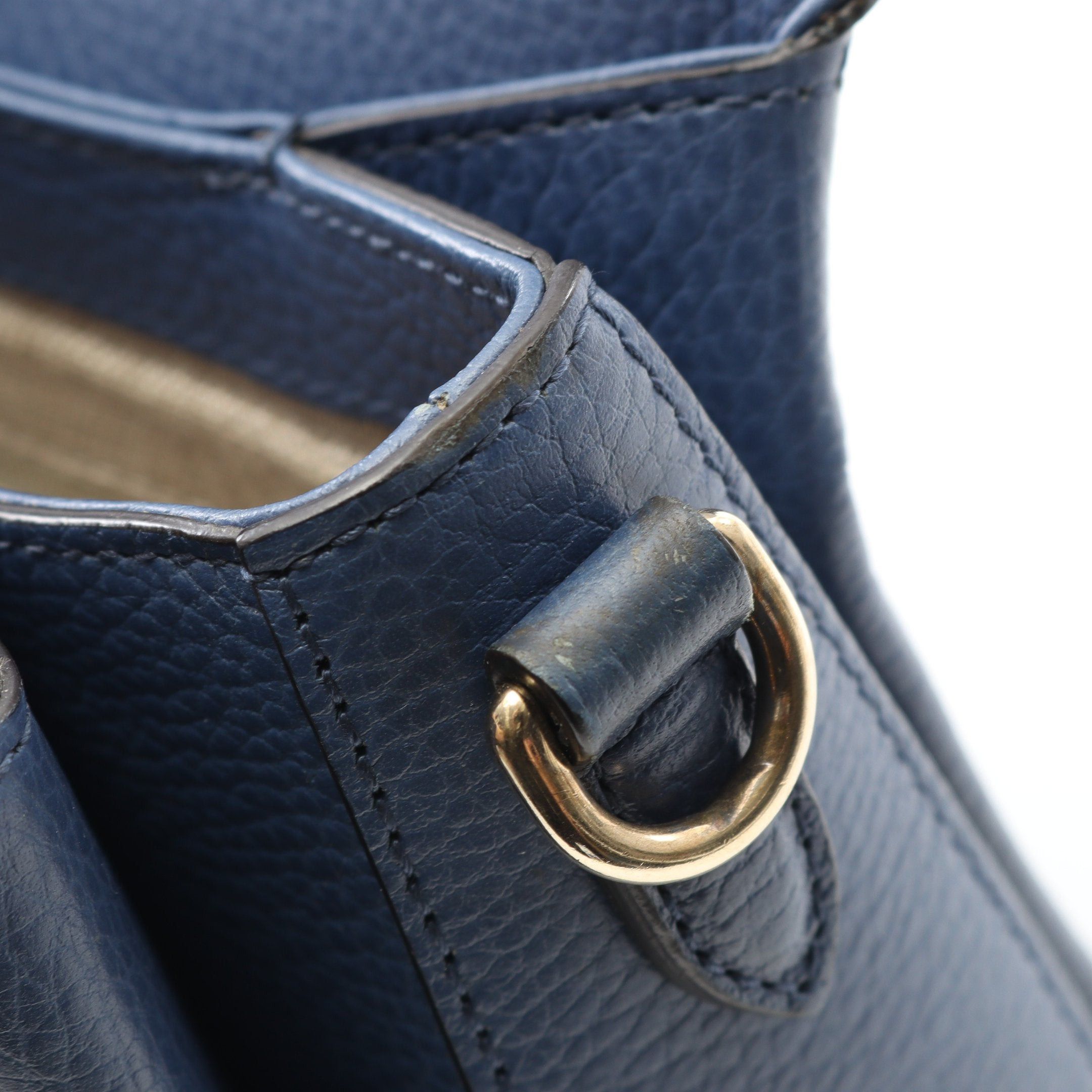Gucci Gucci Interlocking G Handbag Leather Blue Size ONE SIZE - 9 Thumbnail