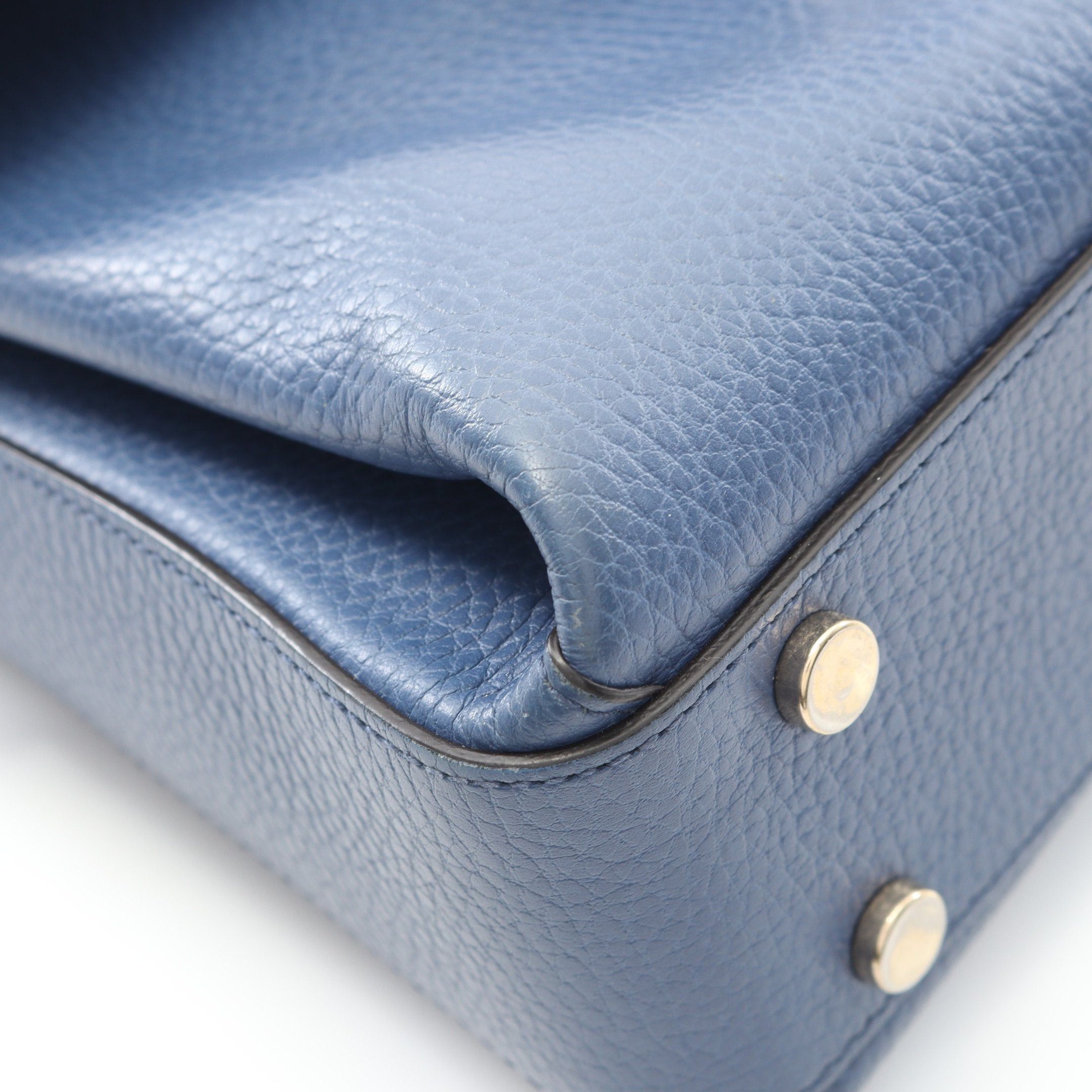 Gucci Gucci Interlocking G Handbag Leather Blue Size ONE SIZE - 6 Thumbnail