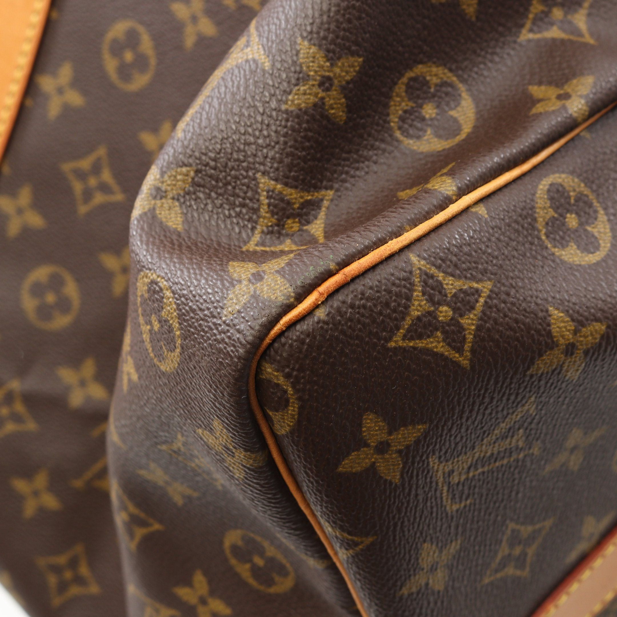 Louis Vuitton Louis Vuitton Keepall 60 Monogram Boston Bag Leather Brown Size ONE SIZE - 7 Thumbnail