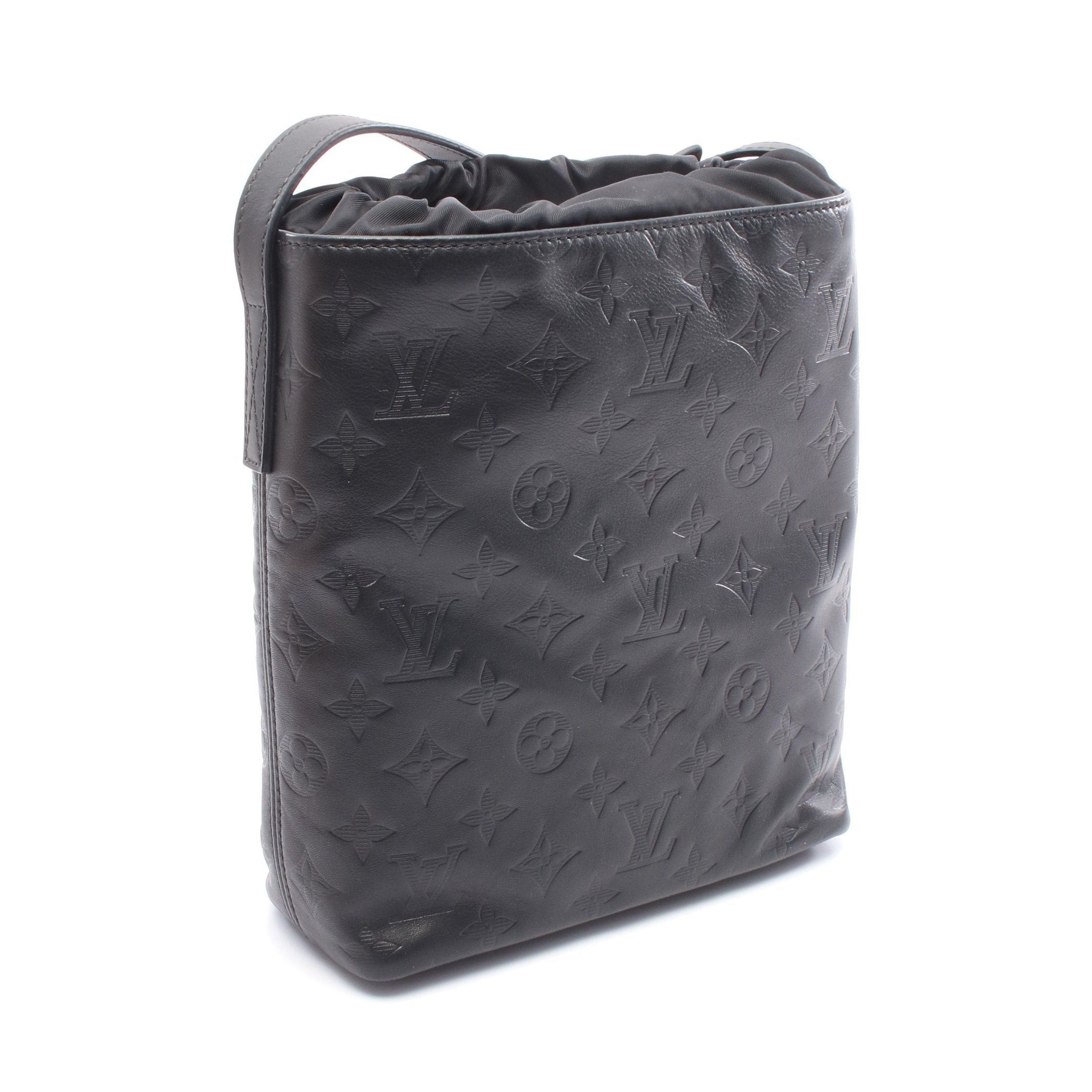 Louis Vuitton Louis Vuitton Nano Bag Monogram Shadow Shoulder Leather Black Size ONE SIZE - 2 Thumbnail