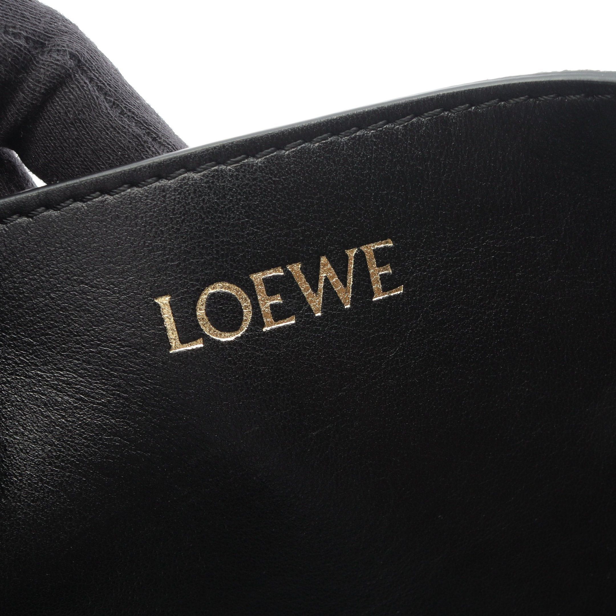 Loewe Loewe Puzzle Fold Tote Large Shoulder Bag Leather Black Size ONE SIZE - 4 Thumbnail