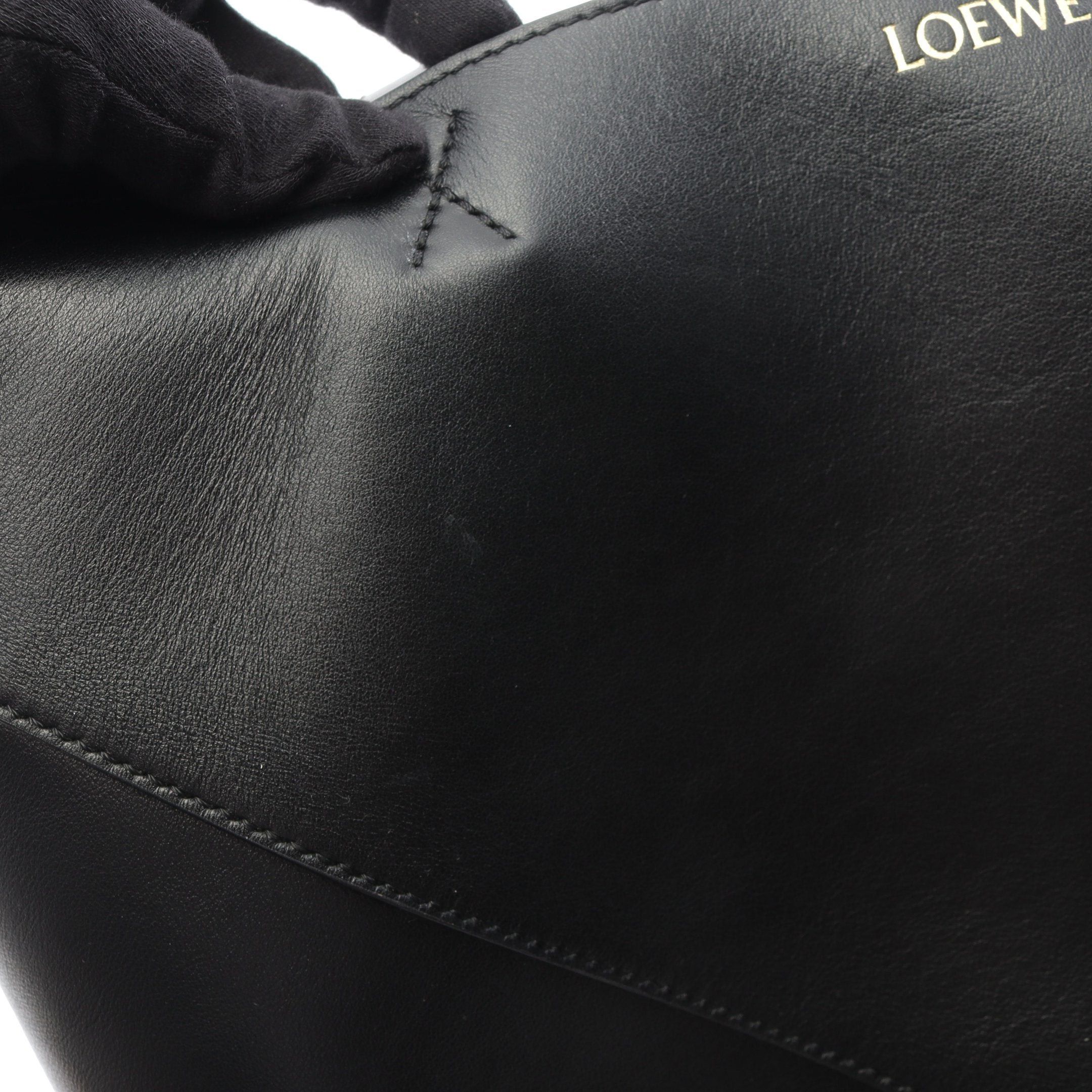 Loewe Loewe Puzzle Fold Tote Large Shoulder Bag Leather Black Size ONE SIZE - 8 Thumbnail