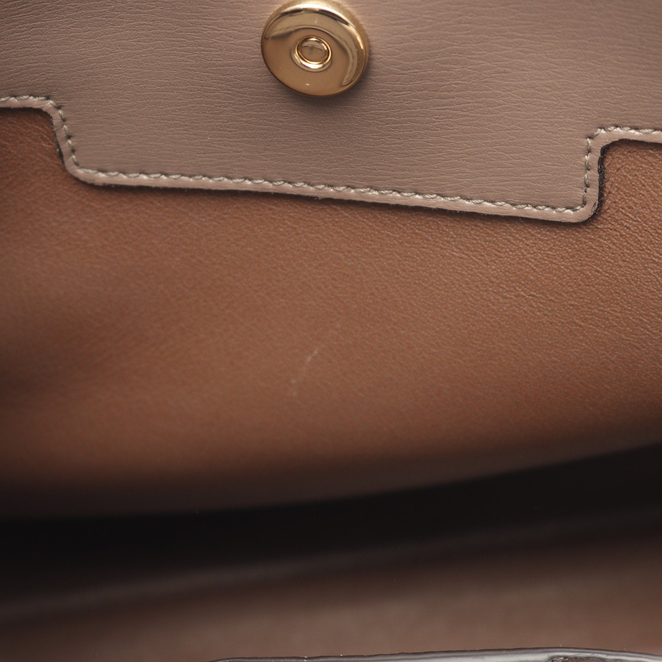 Salvatore Ferragamo Salvatore Ferragamo Vara Ribbon Handbag Leather Gray Brown Size ONE SIZE - 5 Thumbnail