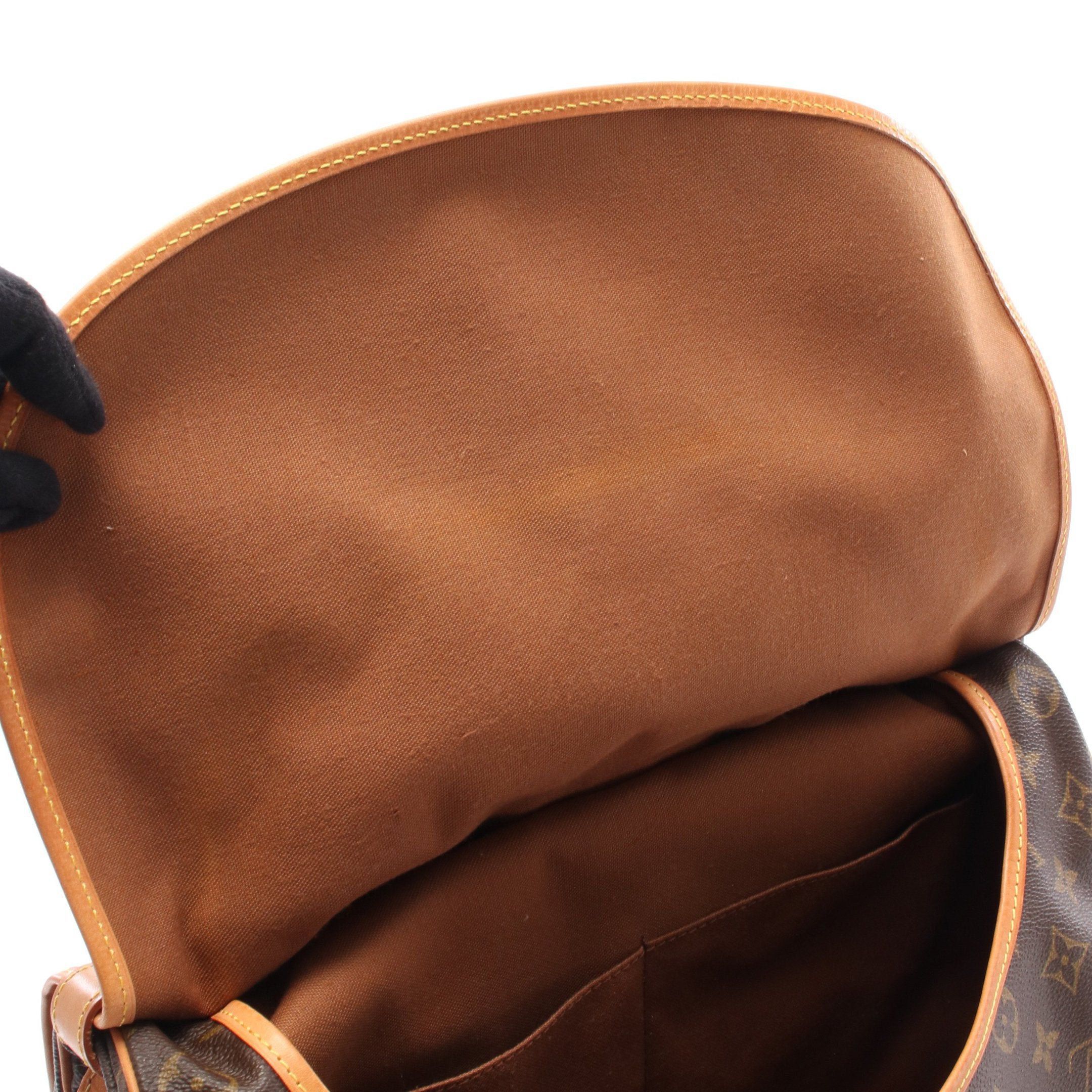 Louis Vuitton Louis Vuitton Saumur 35 Monogram Shoulder Bag Leather Brown Size ONE SIZE - 7 Thumbnail