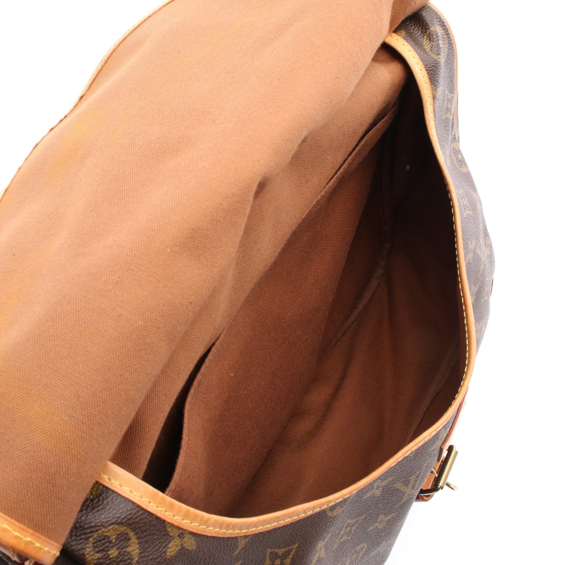 Louis Vuitton Louis Vuitton Saumur 35 Monogram Shoulder Bag Leather Brown Size ONE SIZE - 3 Thumbnail