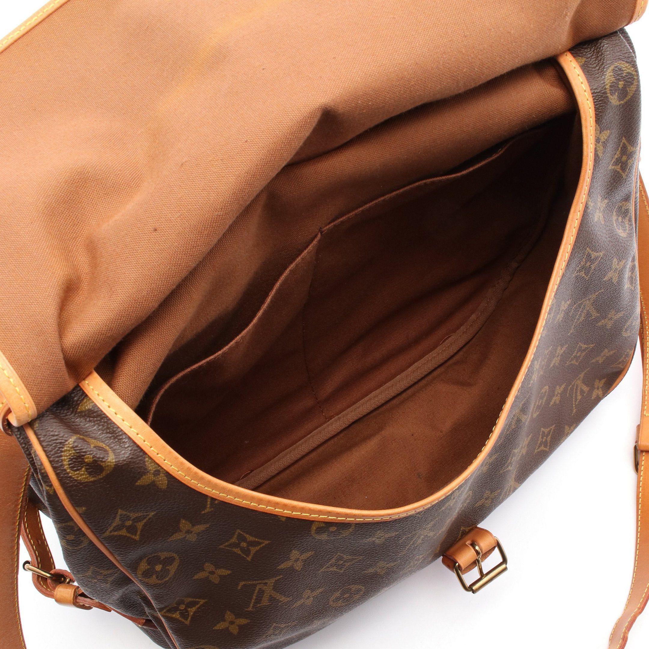 Louis Vuitton Louis Vuitton Saumur 35 Monogram Shoulder Bag Leather Brown Size ONE SIZE - 4 Thumbnail