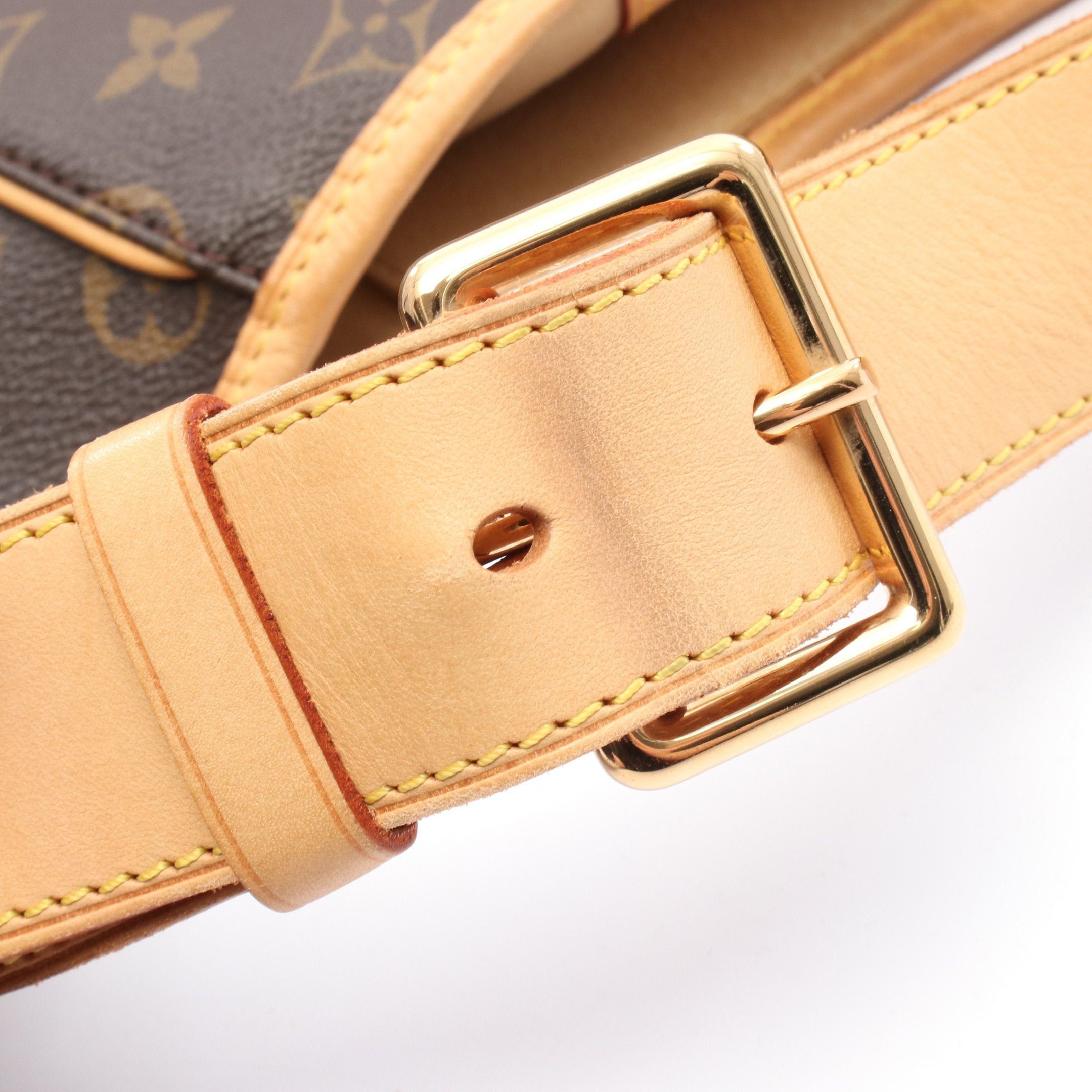 Louis Vuitton Louis Vuitton Galliera Gm Monogram Shoulder Bag Leather Brown Size ONE SIZE - 7 Thumbnail