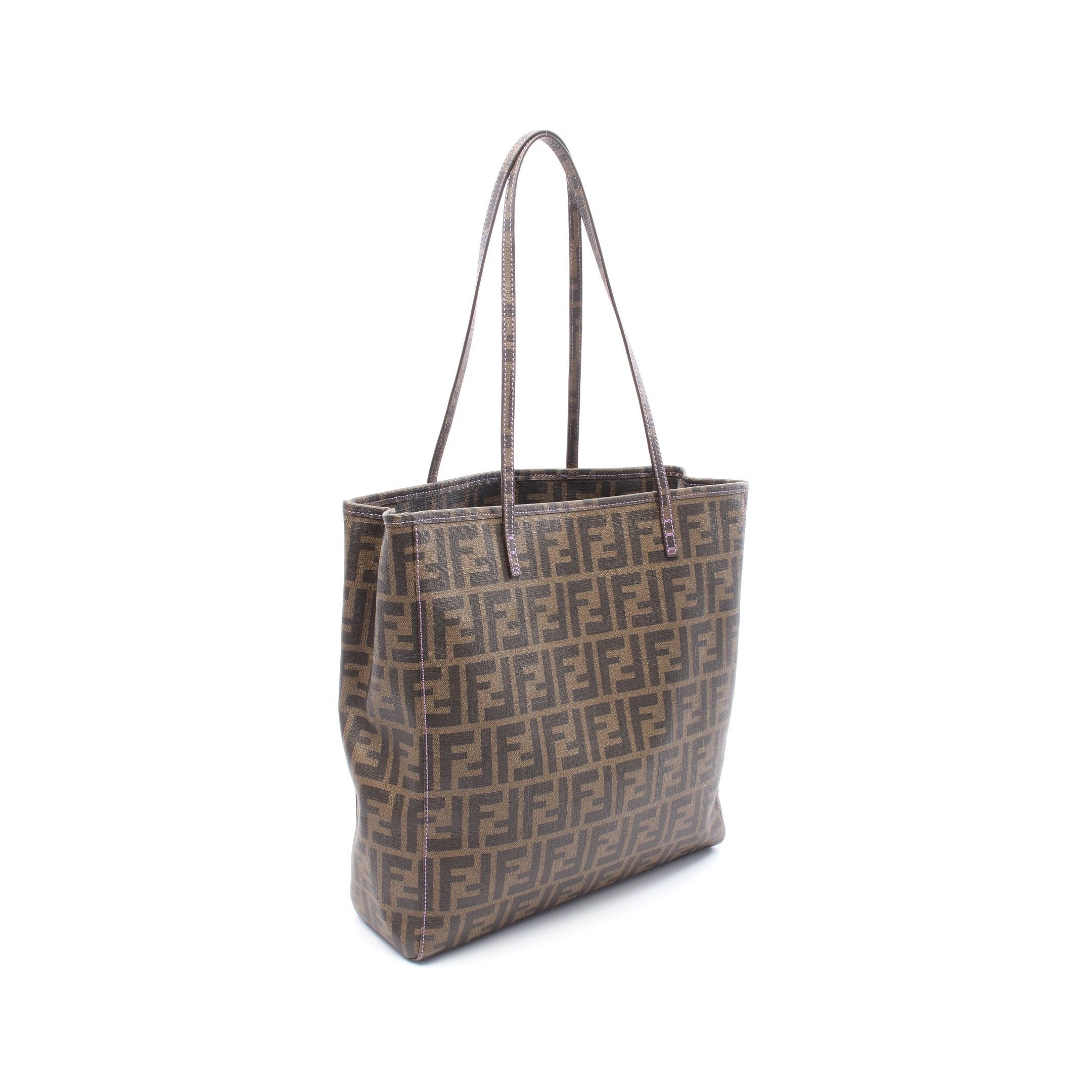 Fendi Fendi Zucca Shoulder Bag Tote Brown Black Size ONE SIZE - 2 Thumbnail