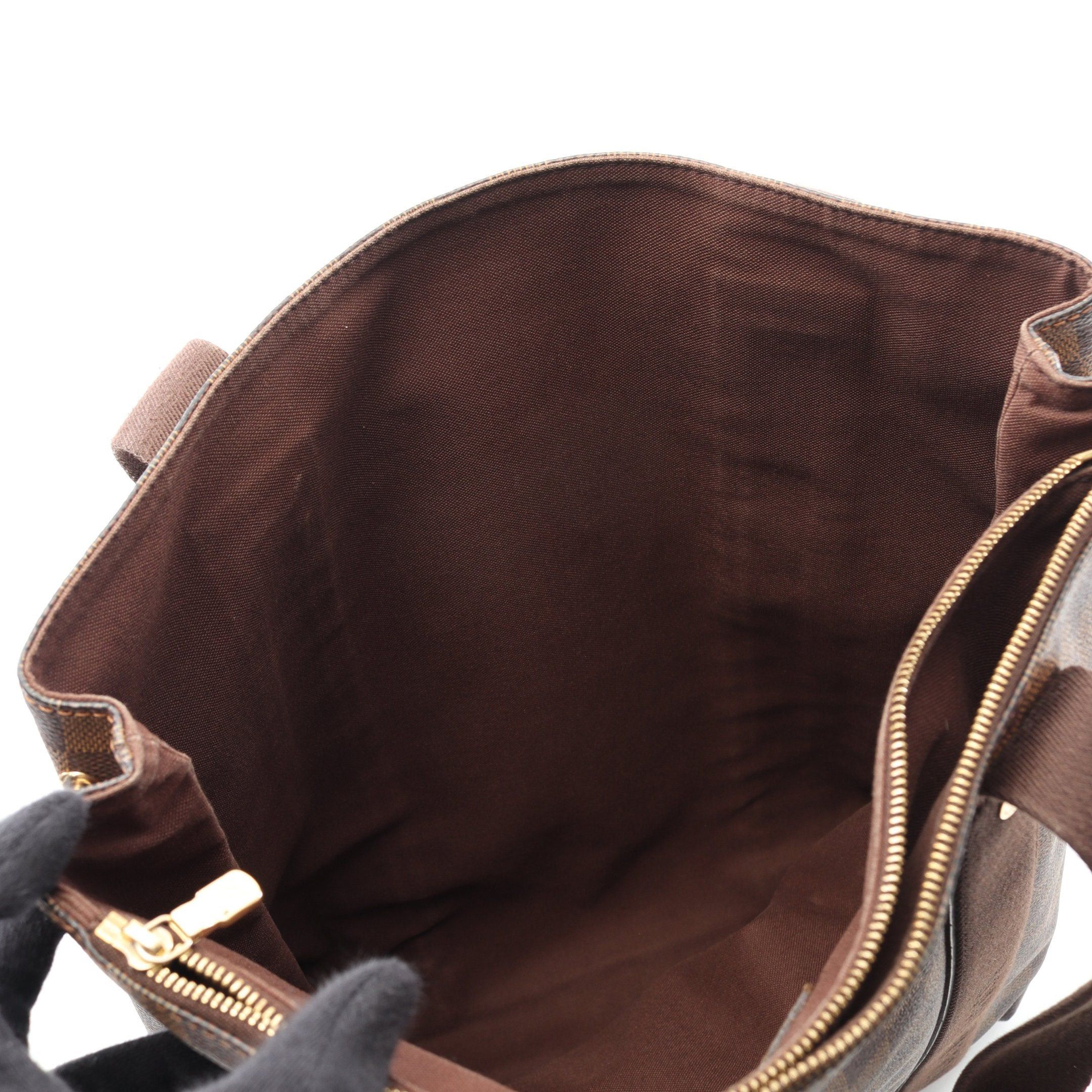 Louis Vuitton Louis Vuitton Hippopotamus Bobourg Damier Ebene Shoulder Bag Tote Leather Brown Size ONE SIZE - 6 Thumbnail