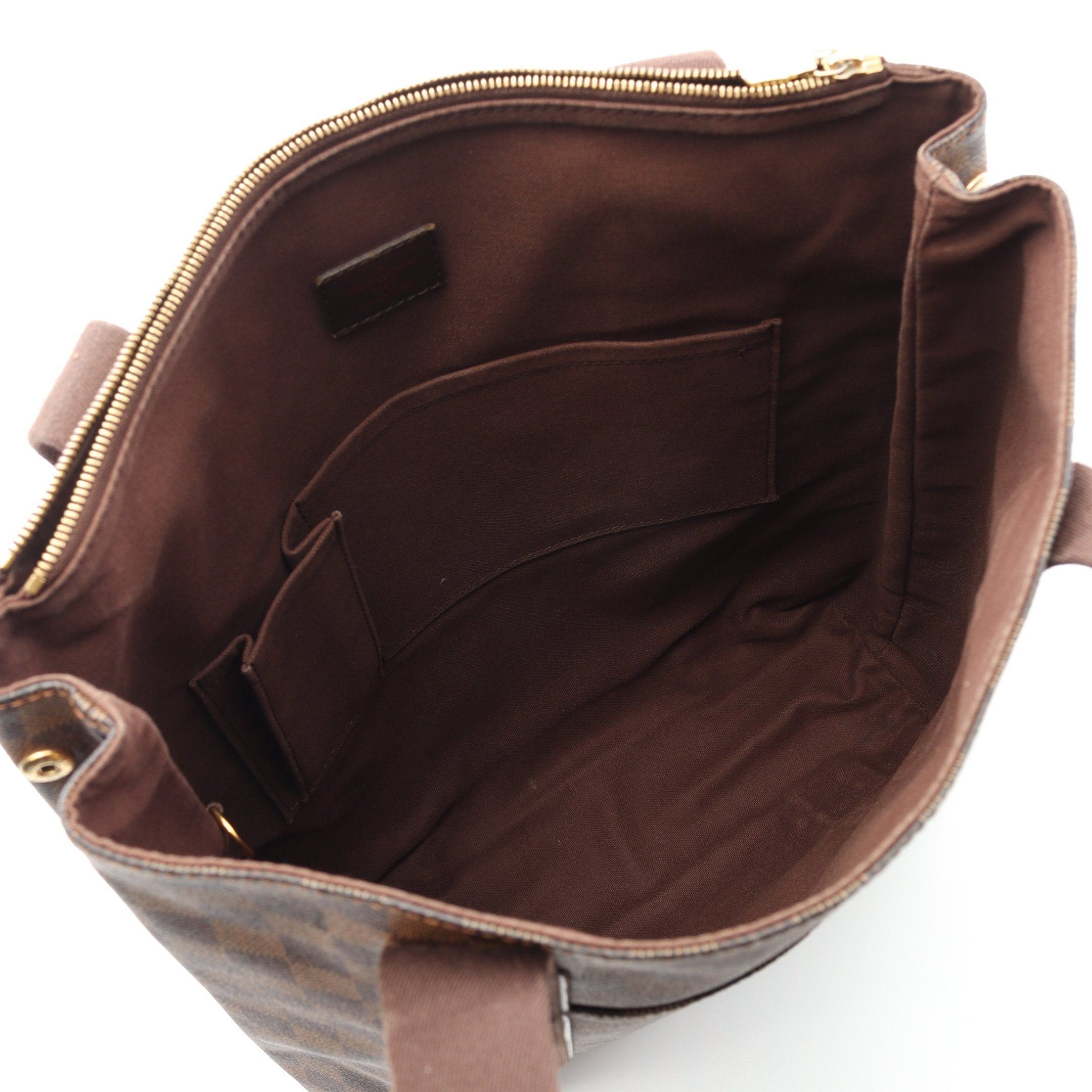 Louis Vuitton Louis Vuitton Hippopotamus Bobourg Damier Ebene Shoulder Bag Tote Leather Brown Size ONE SIZE - 3 Thumbnail