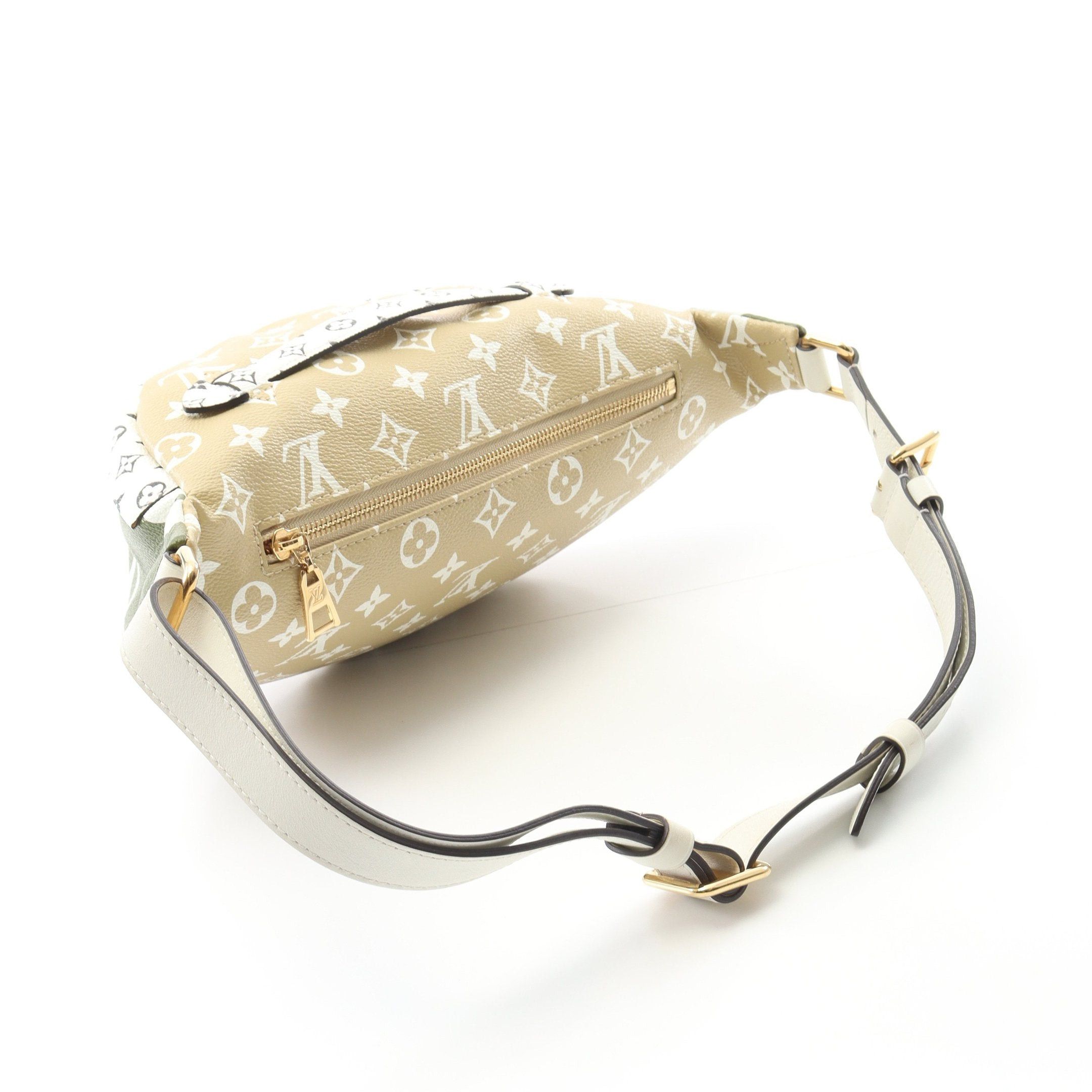 Louis Vuitton Louis Vuitton Bumbag Mm Monogram Giant Body Bag Waist Leather Khaki Green Gray Beige Multicolor Size ONE SIZE - 2 Thumbnail