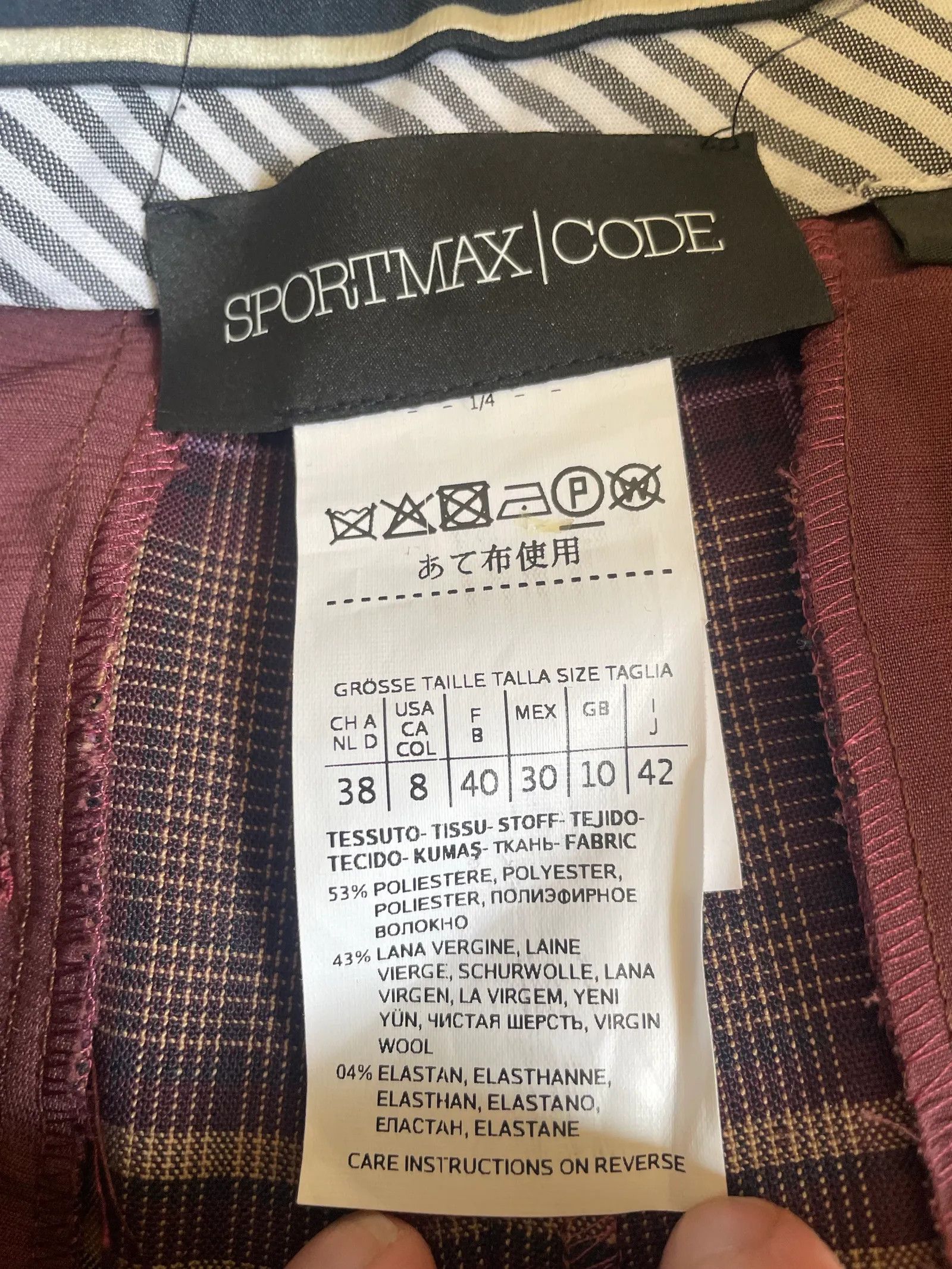 Sportmax Sportmax Pants Size 27" / US 4 / IT 40 - 2 Thumbnail