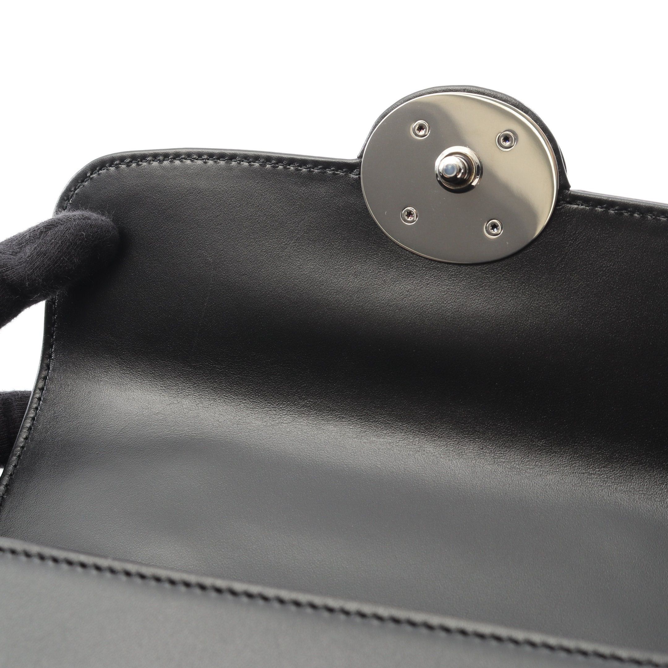Gucci Gucci Double G Shoulder Bag Leather Black Size ONE SIZE - 5 Thumbnail