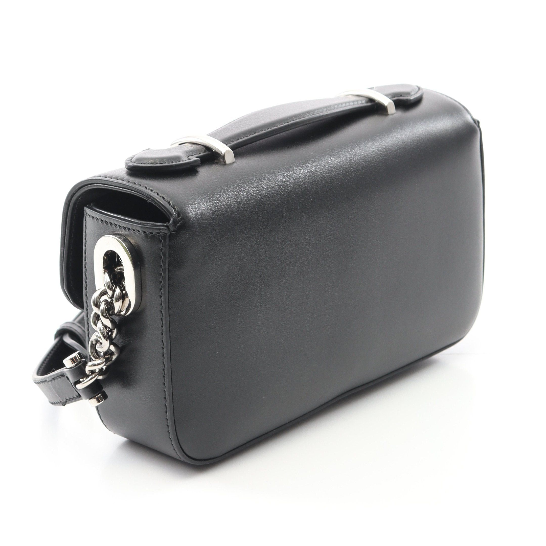 Gucci Gucci Double G Shoulder Bag Leather Black Size ONE SIZE - 2 Thumbnail