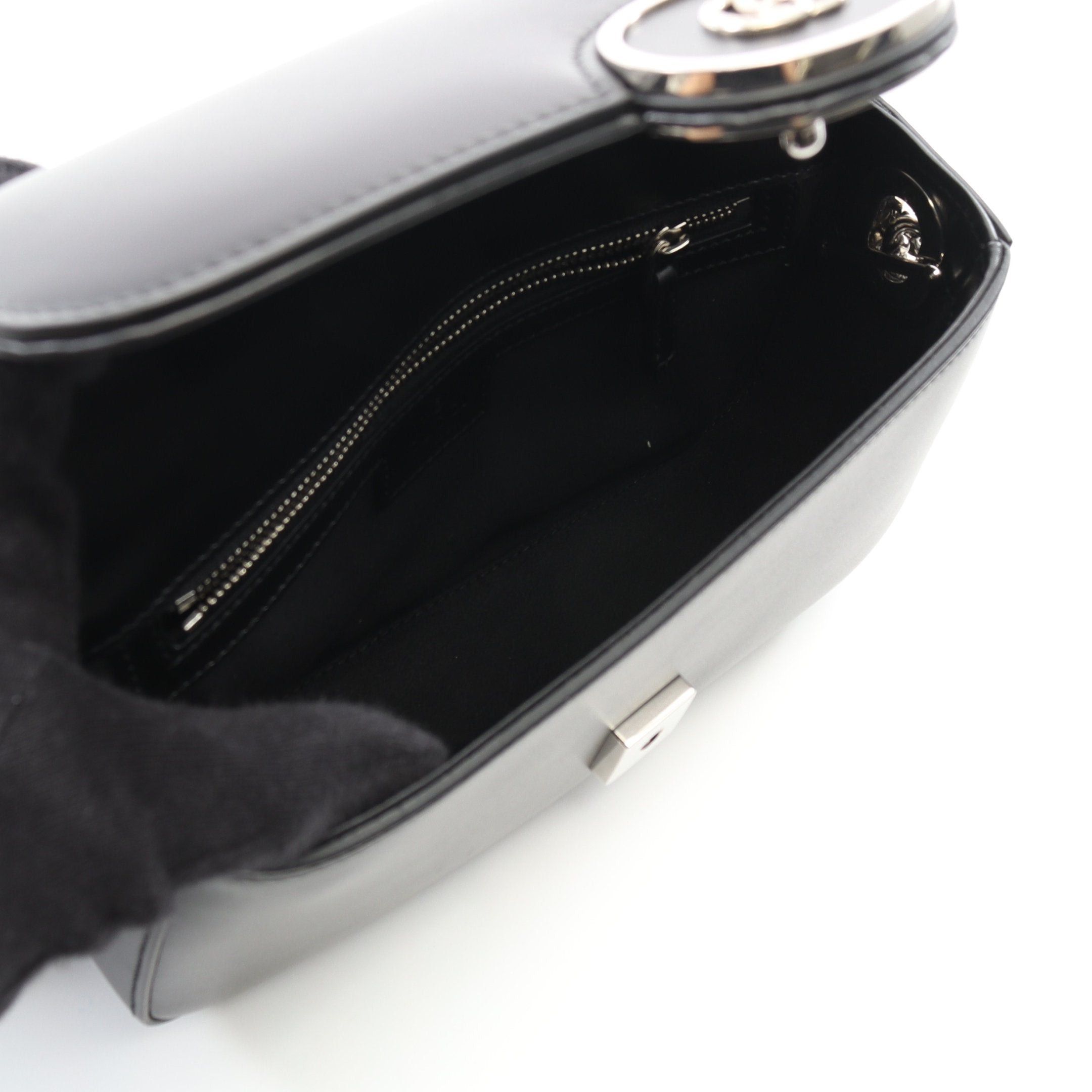 Gucci Gucci Double G Shoulder Bag Leather Black Size ONE SIZE - 3 Thumbnail
