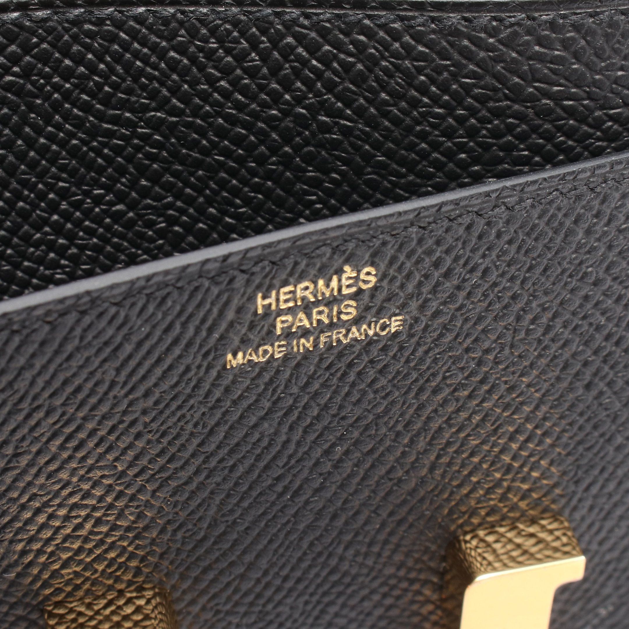 Hermes Hermes Constance Long Too Go Shoulder Wallet Veau Epsom Black Gold Hardware K Stamp Size ONE SIZE - 4 Thumbnail