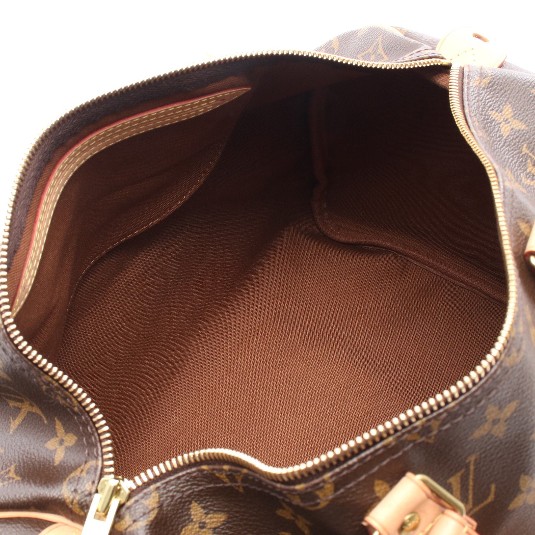 Louis Vuitton Louis Vuitton Speedy 35 Monogram Handbag Leather Brown Size ONE SIZE - 3 Thumbnail