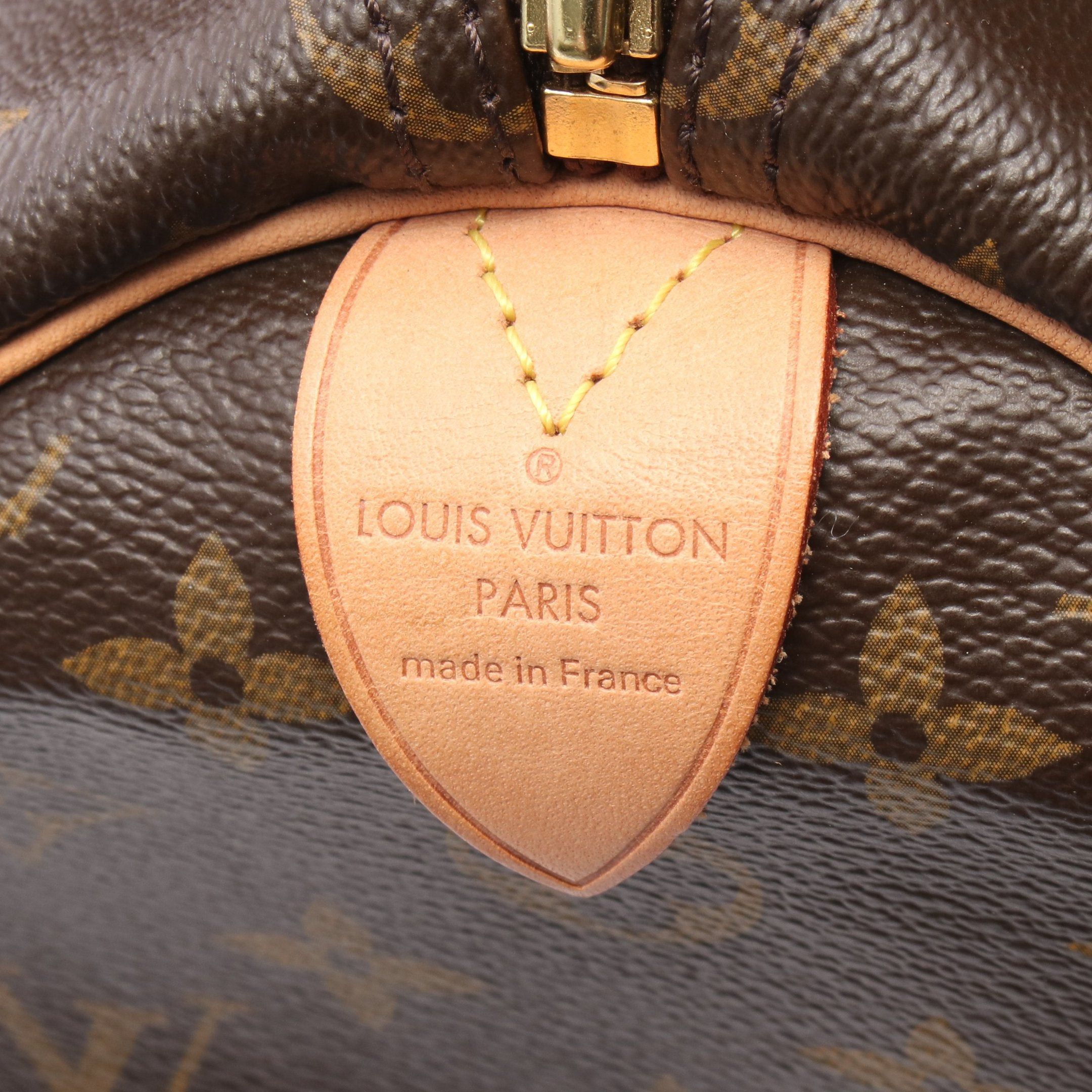 Louis Vuitton Louis Vuitton Speedy 35 Monogram Handbag Leather Brown Size ONE SIZE - 4 Thumbnail
