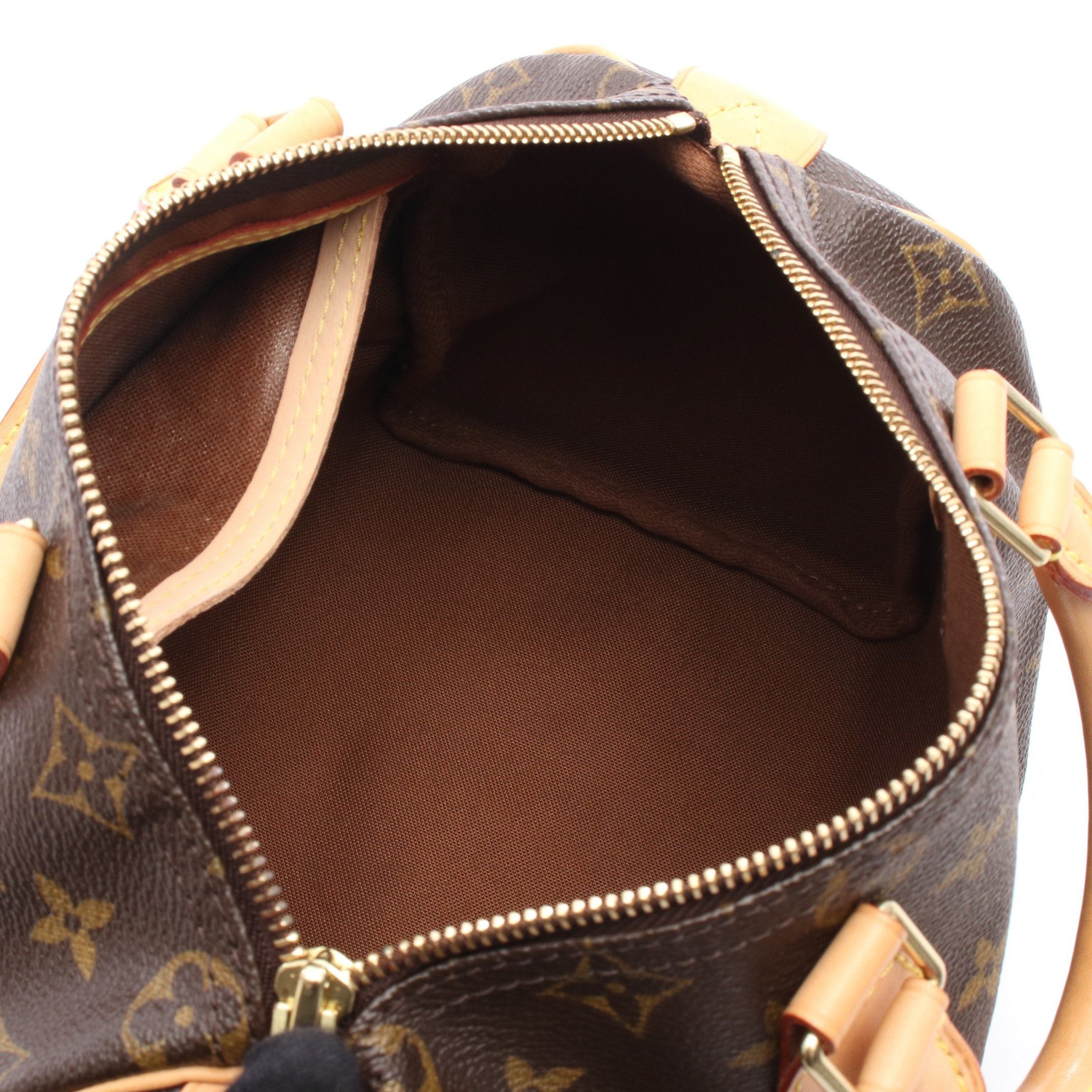 Louis Vuitton Louis Vuitton Speedy 25 Monogram Handbag Leather Brown Size ONE SIZE - 3 Thumbnail
