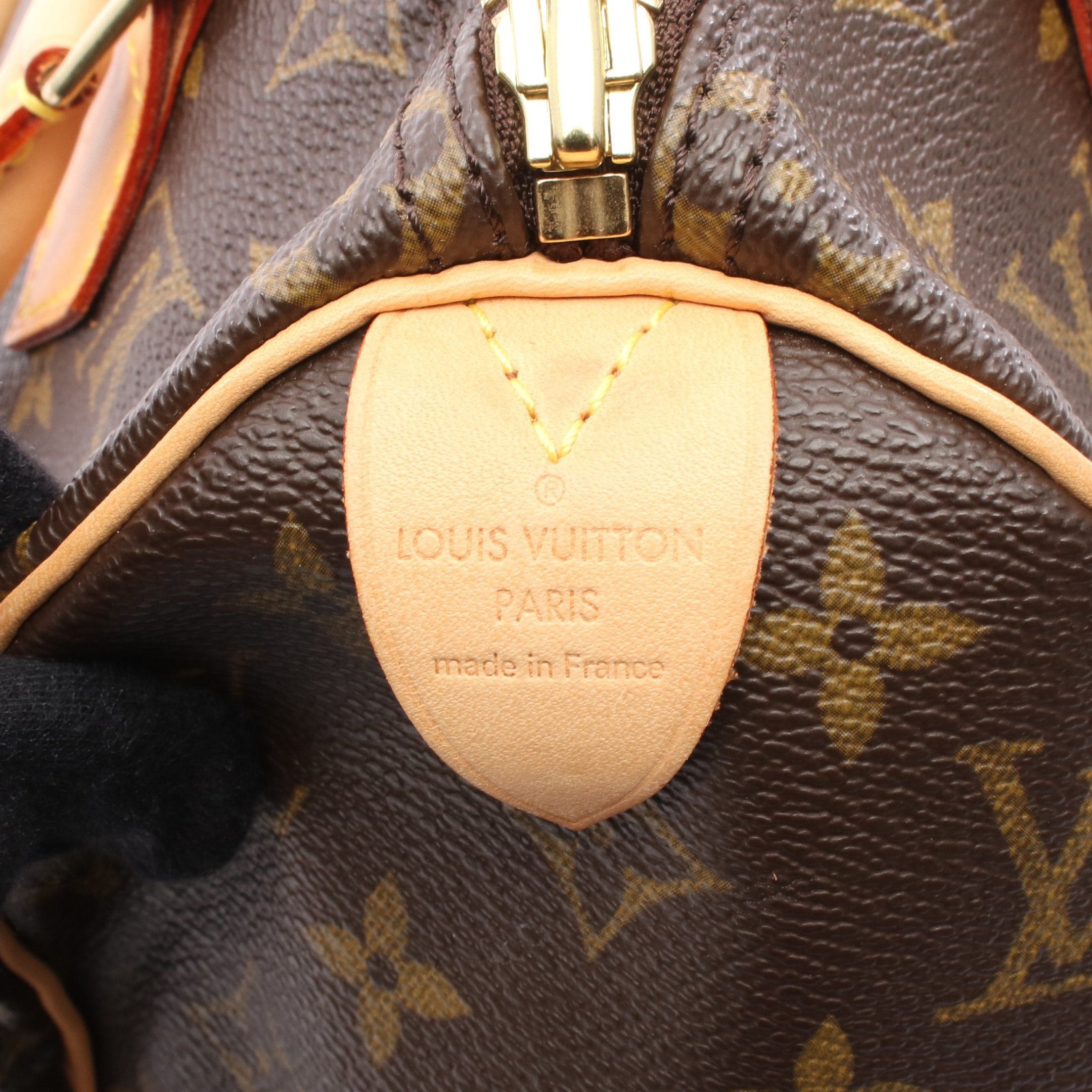 Louis Vuitton Louis Vuitton Speedy 25 Monogram Handbag Leather Brown Size ONE SIZE - 4 Thumbnail