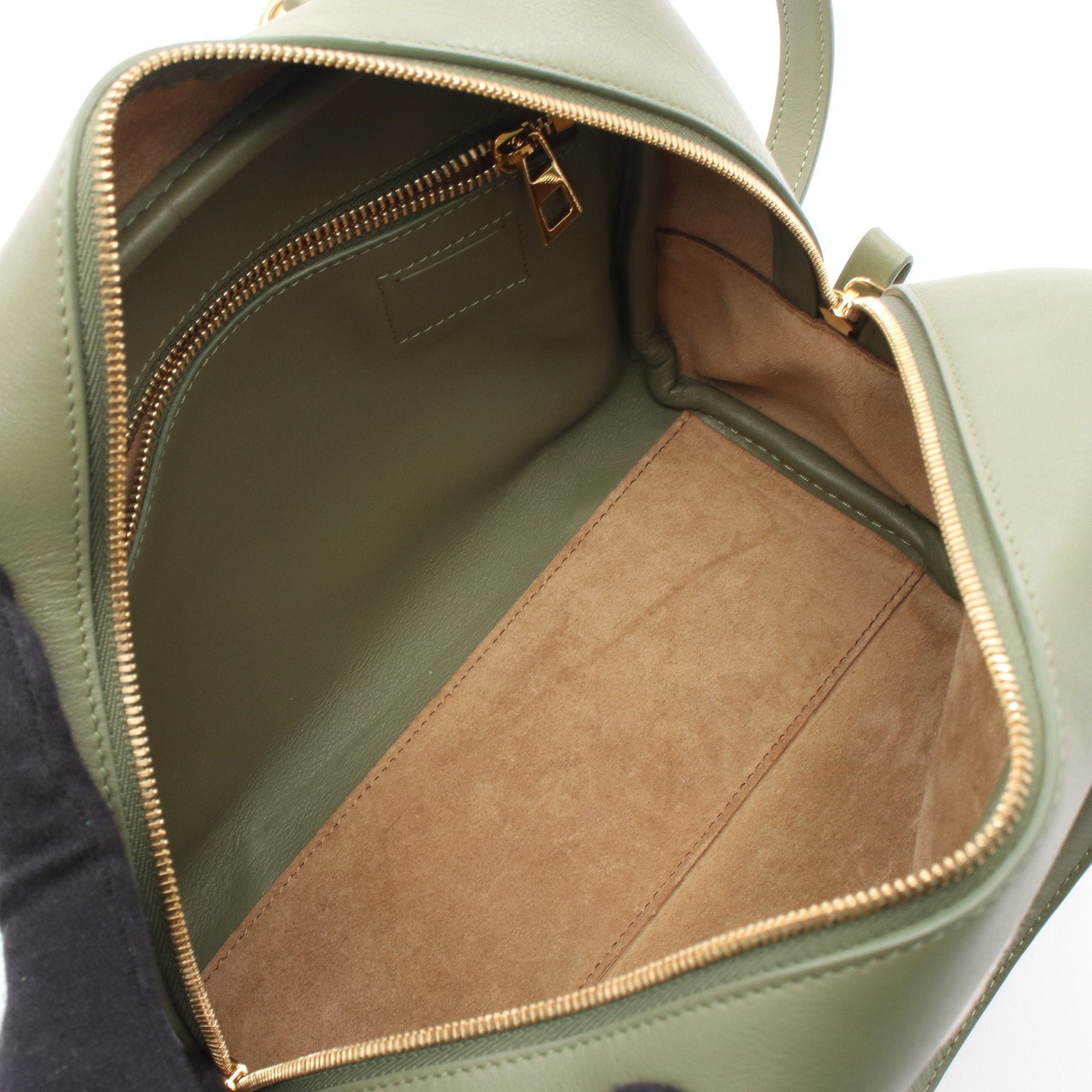 Loewe Loewe Amazona19 Handbag Canvas Leather Khaki Green Beige Size ONE SIZE - 3 Thumbnail
