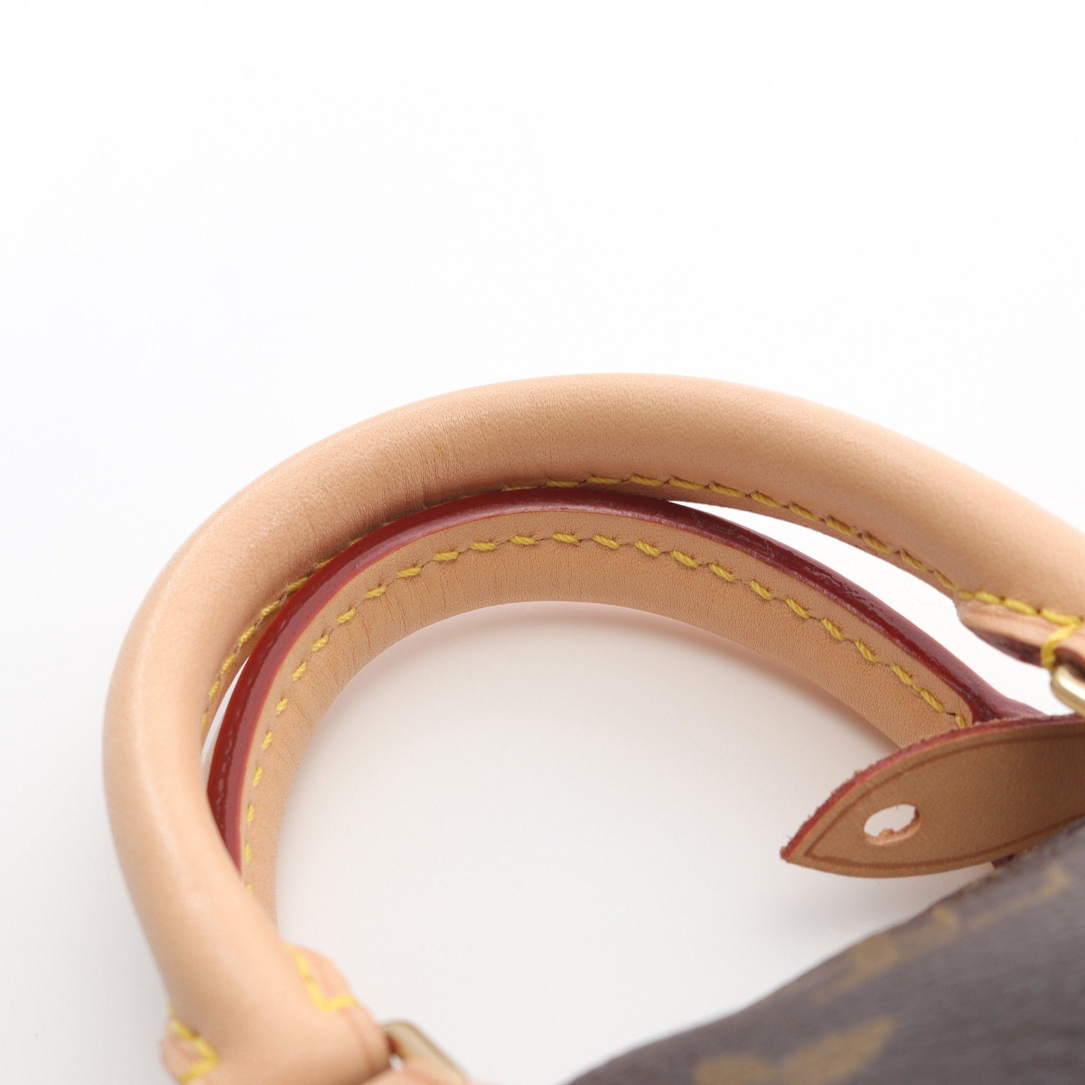 Louis Vuitton Louis Vuitton Mini Speedy Monogram Handbag Leather Brown Size ONE SIZE - 5 Thumbnail