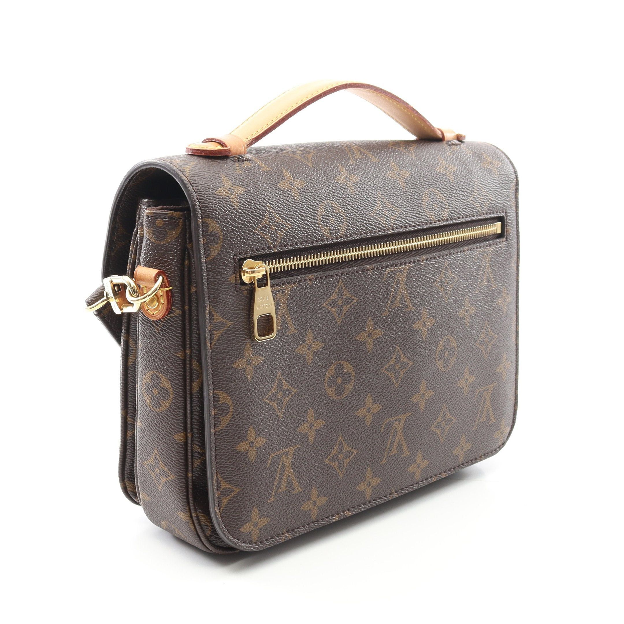 Louis Vuitton Louis Vuitton Pochette Metis Mm Monogram Handbag Leather Brown Size ONE SIZE - 2 Thumbnail