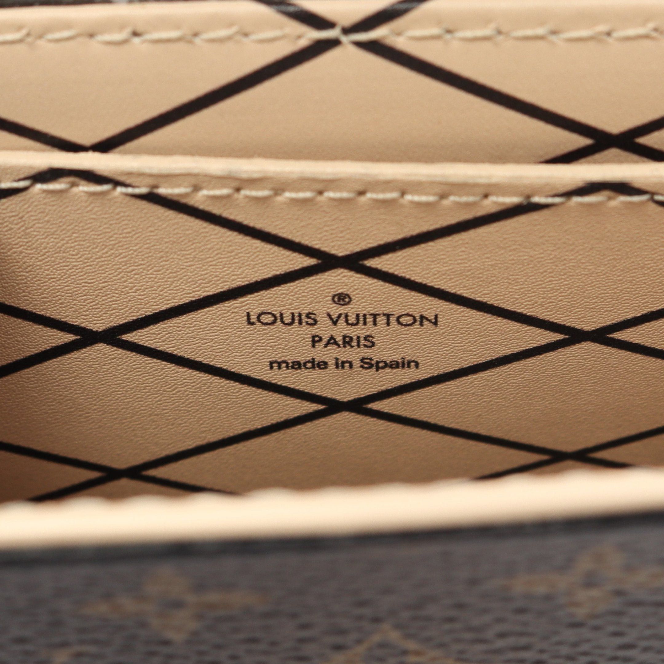 Louis Vuitton Louis Vuitton Pochette Trunk Vertical Monogram Shoulder Bag Leather Brown Black Size ONE SIZE - 4 Thumbnail