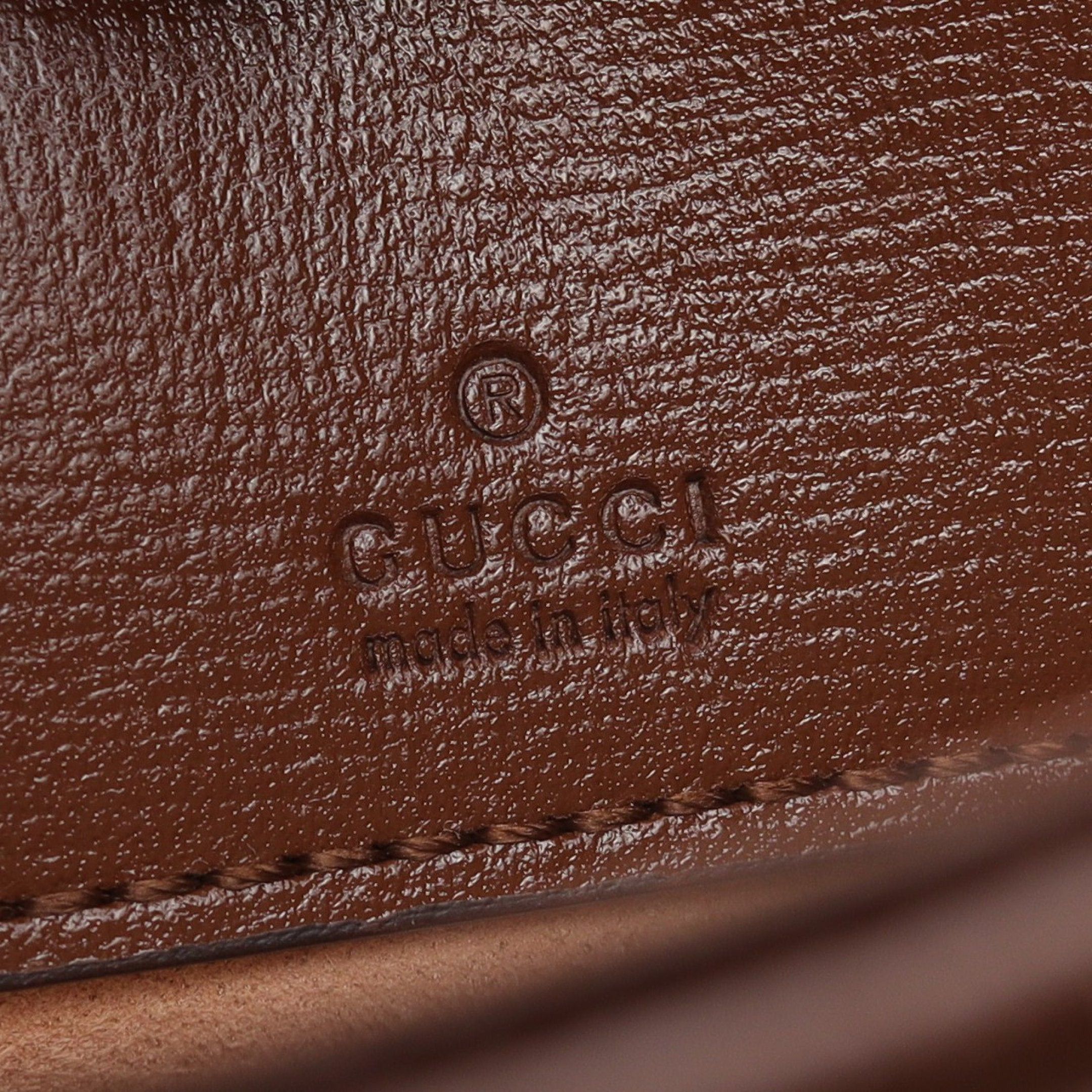 Gucci Gucci Jackie 1961 Gg Supreme Handbag Leather Beige Brown Size ONE SIZE - 4 Thumbnail